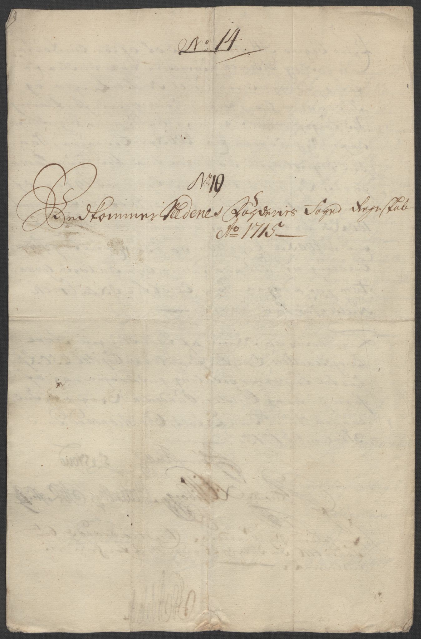 Rentekammeret inntil 1814, Reviderte regnskaper, Fogderegnskap, AV/RA-EA-4092/R39/L2323: Fogderegnskap Nedenes, 1715, p. 124