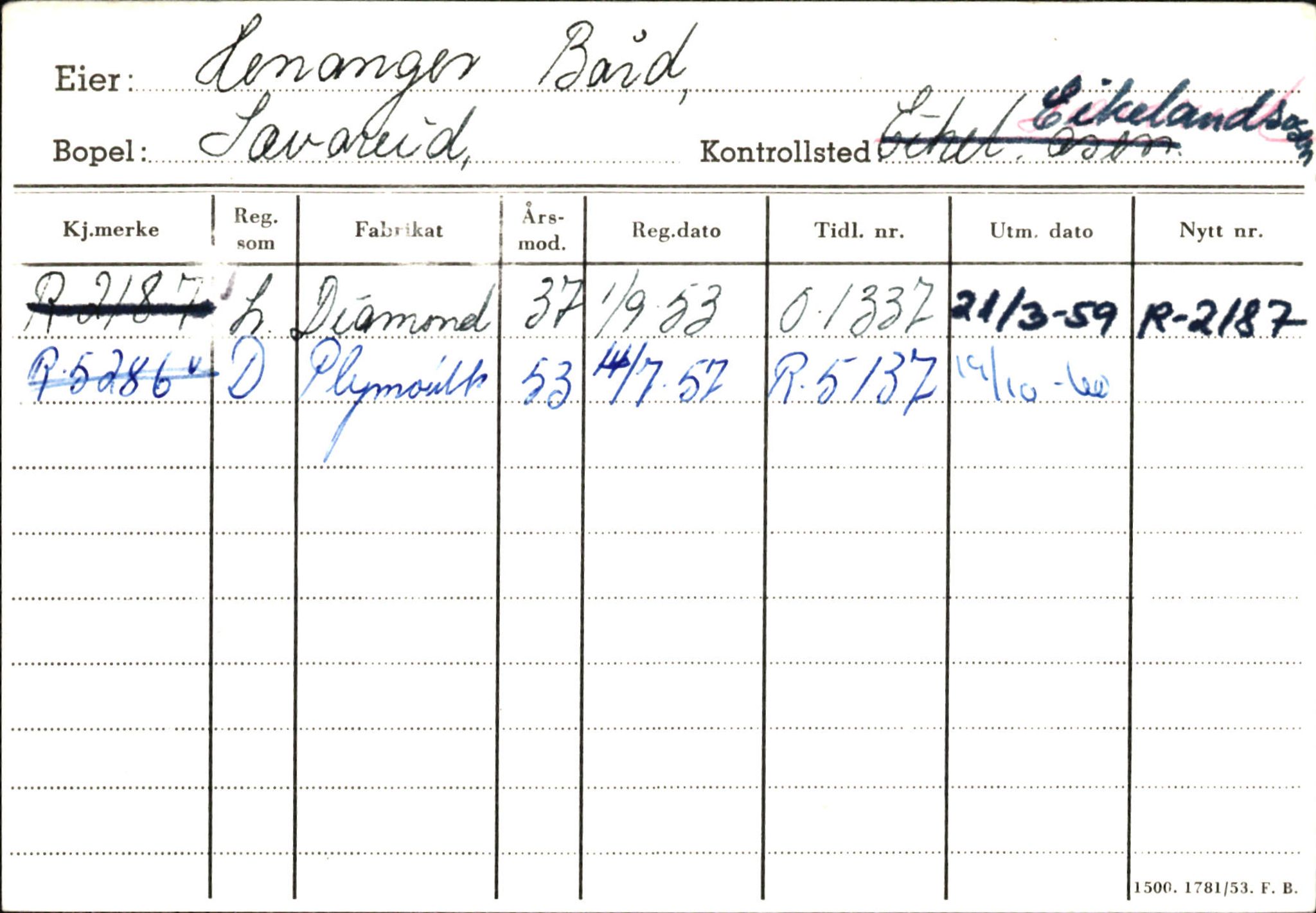 Statens vegvesen, Hordaland vegkontor, AV/SAB-A-5201/2/Ha/L0022: R-eierkort H, 1920-1971, p. 54