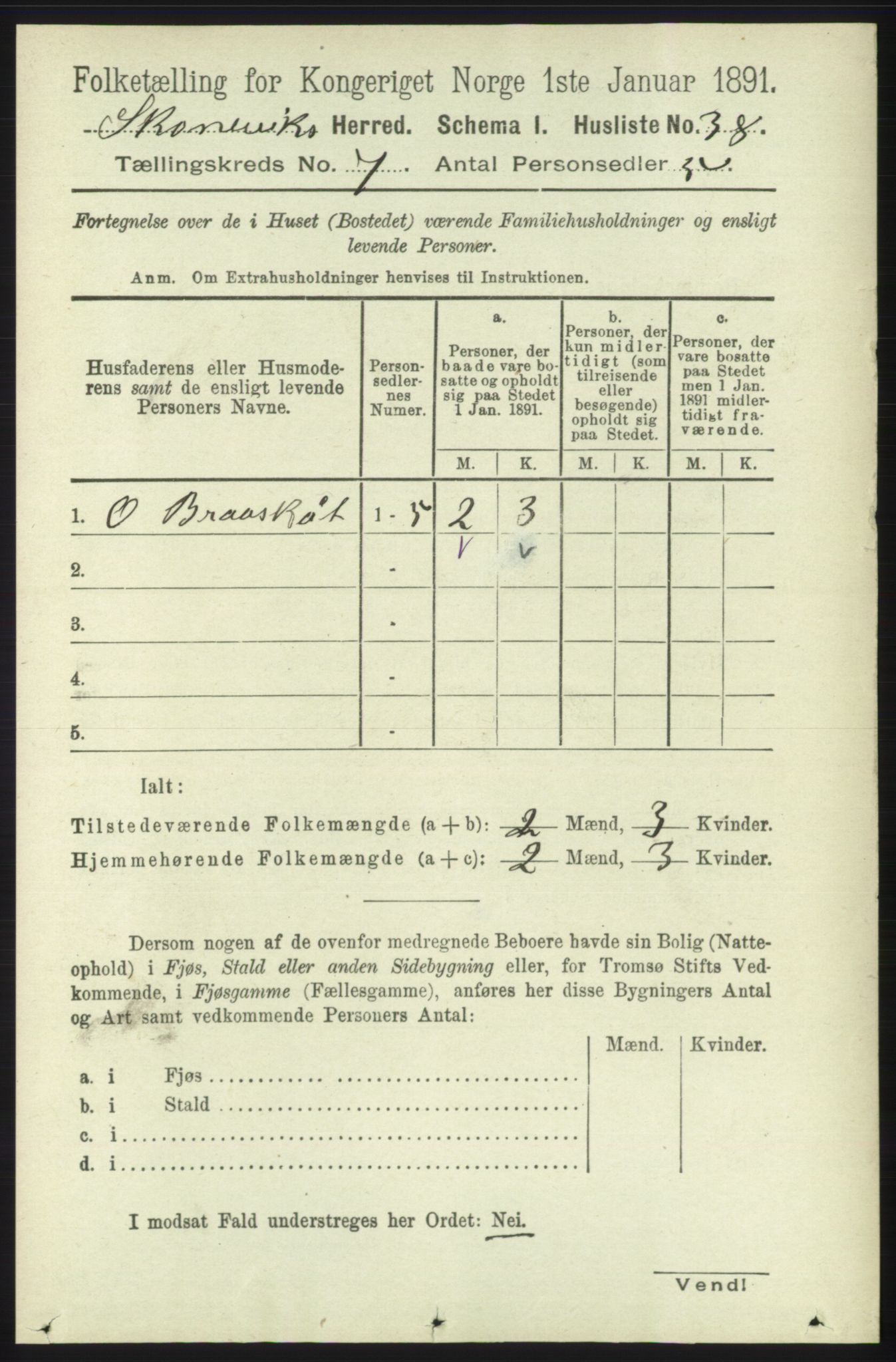 RA, 1891 census for 1212 Skånevik, 1891, p. 1874