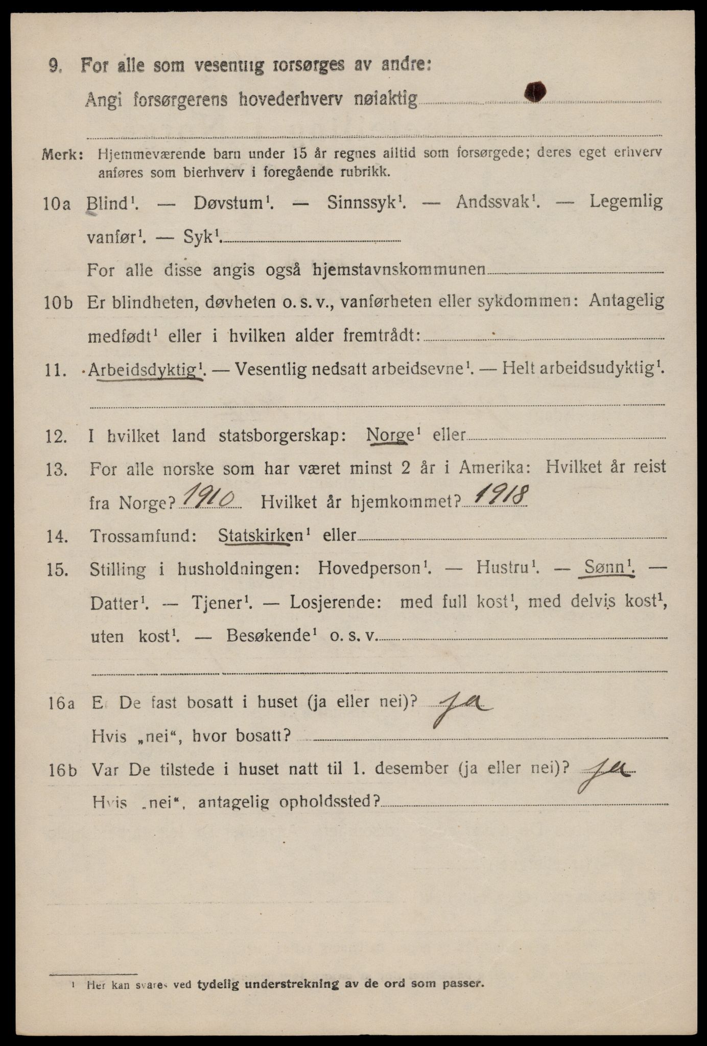 SAST, 1920 census for Suldal, 1920, p. 3935