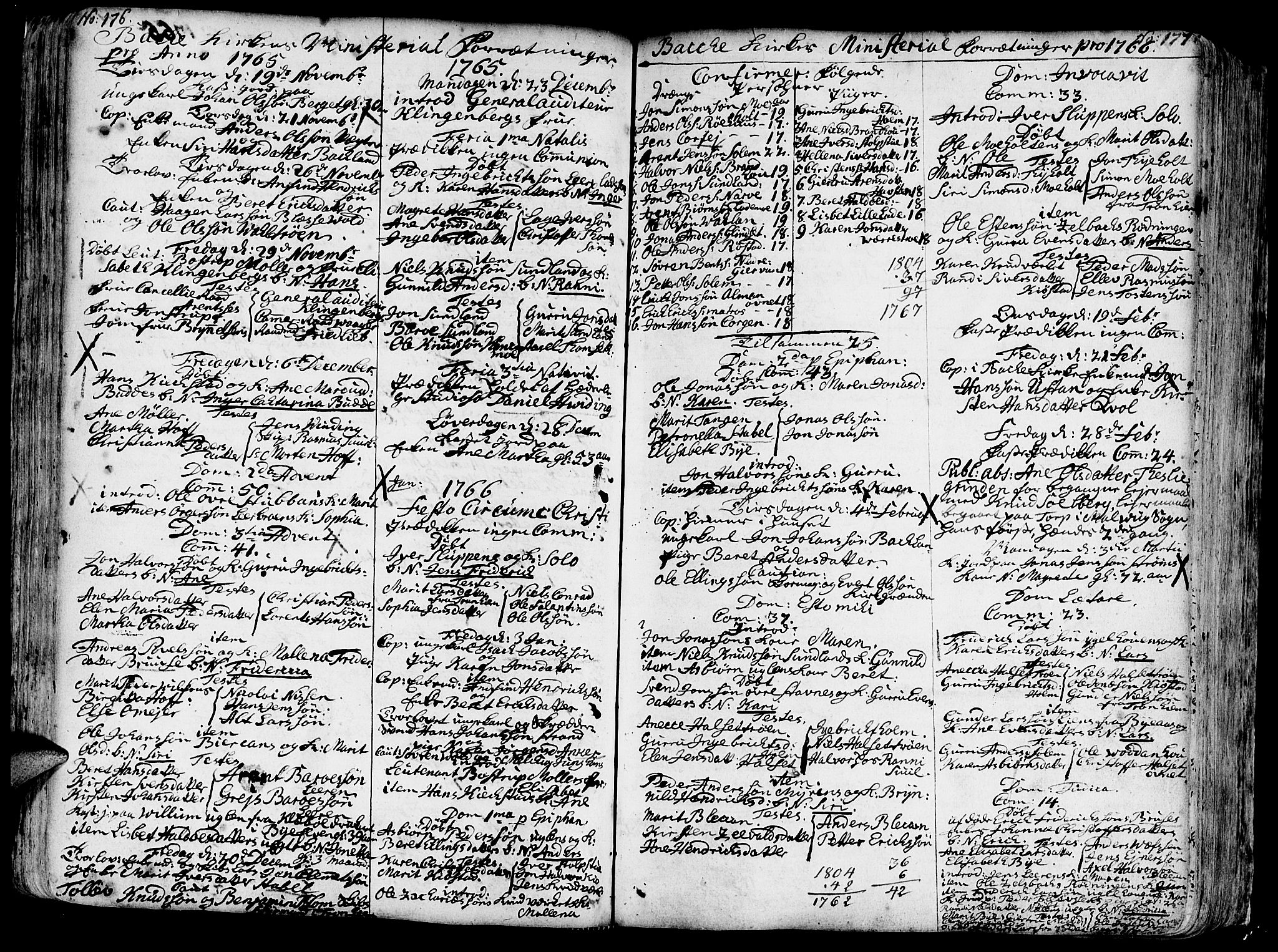Ministerialprotokoller, klokkerbøker og fødselsregistre - Sør-Trøndelag, SAT/A-1456/606/L0276: Parish register (official) no. 606A01 /2, 1727-1779, p. 176-177
