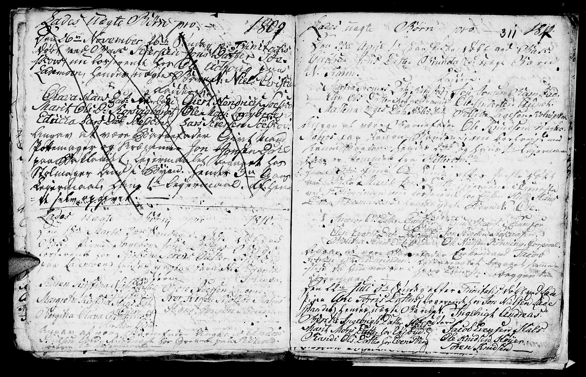 Ministerialprotokoller, klokkerbøker og fødselsregistre - Sør-Trøndelag, SAT/A-1456/606/L0305: Parish register (copy) no. 606C01, 1757-1819, p. 311