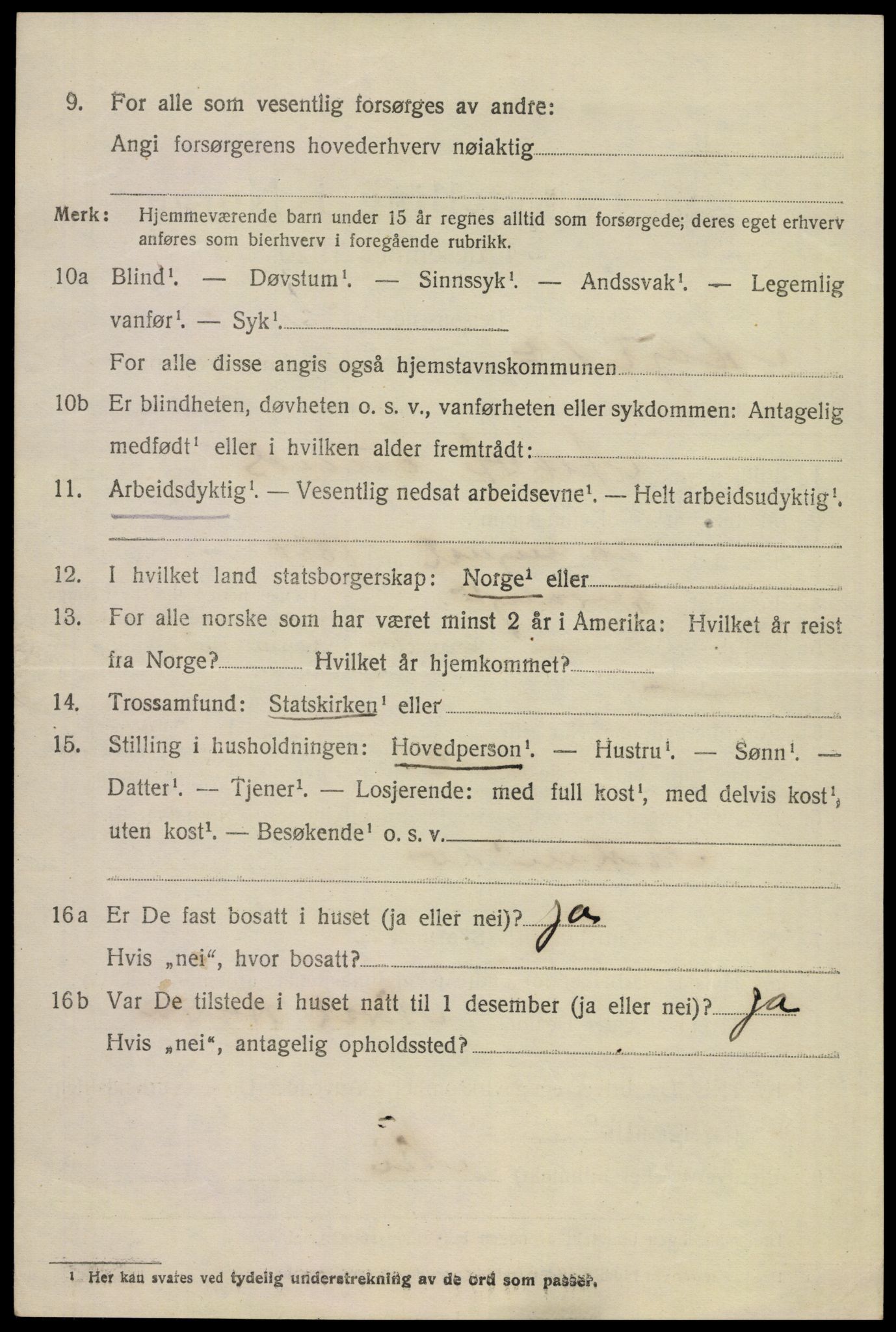 SAKO, 1920 census for Tinn, 1920, p. 12461