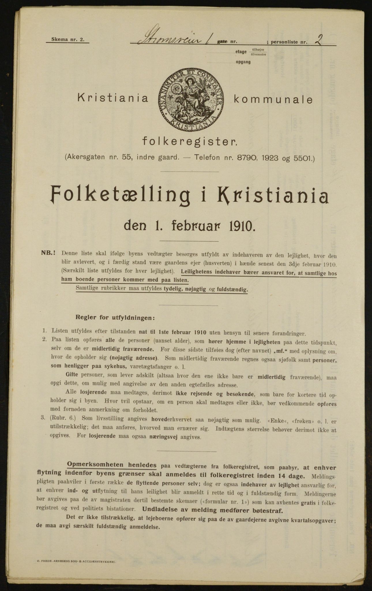 OBA, Municipal Census 1910 for Kristiania, 1910, p. 98654