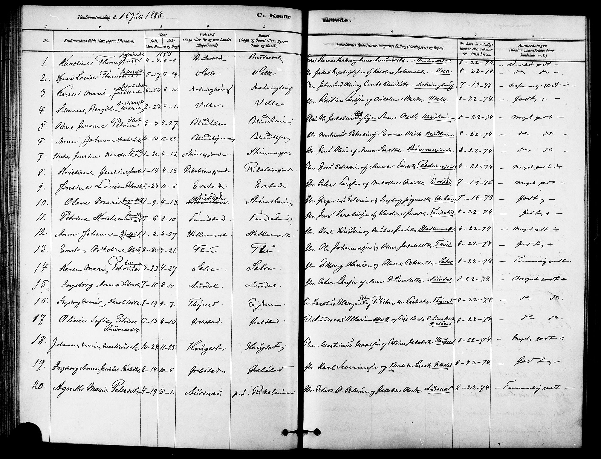 Ministerialprotokoller, klokkerbøker og fødselsregistre - Møre og Romsdal, AV/SAT-A-1454/523/L0334: Parish register (official) no. 523A01, 1878-1891