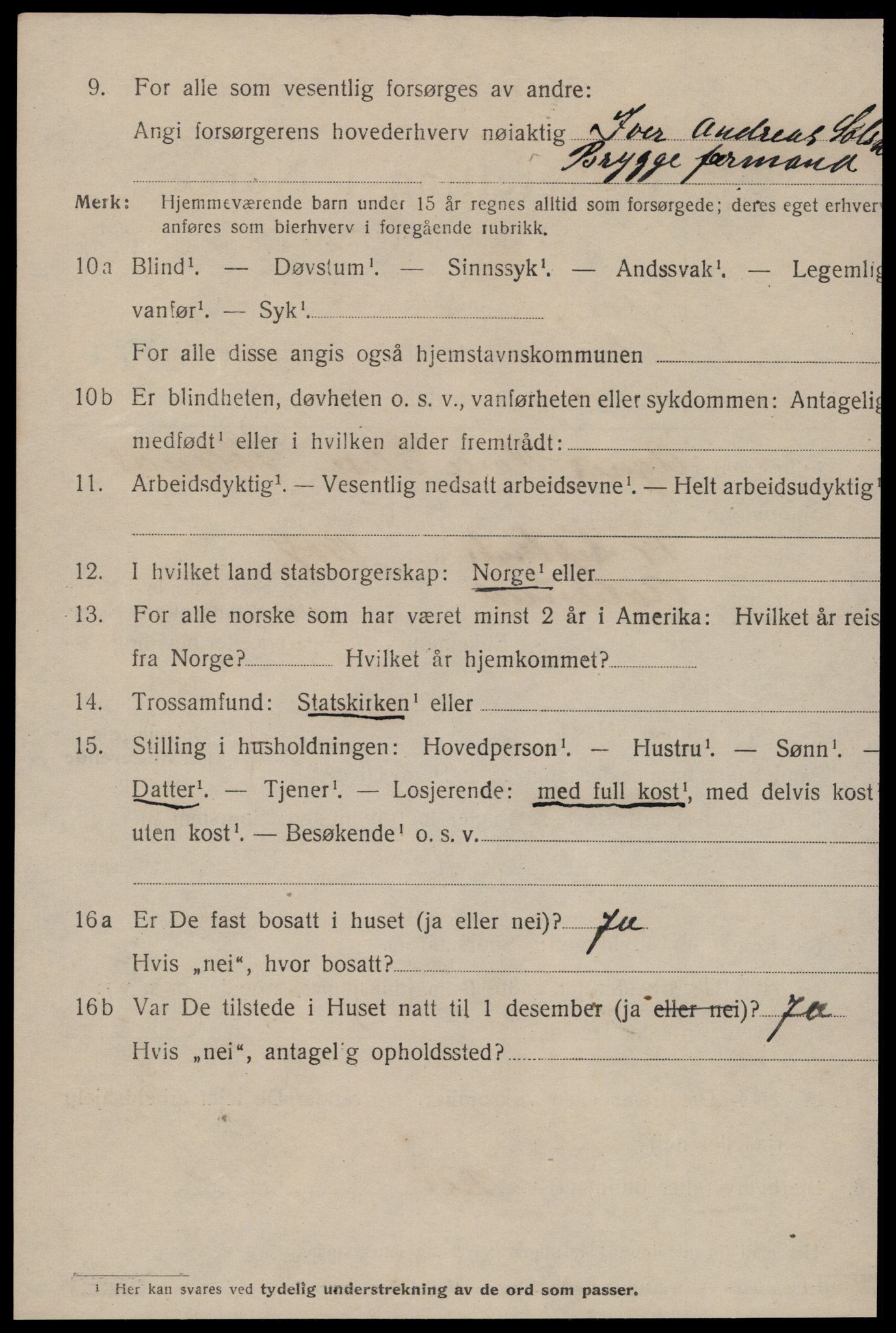 SAT, 1920 census for Ålesund, 1920, p. 30543