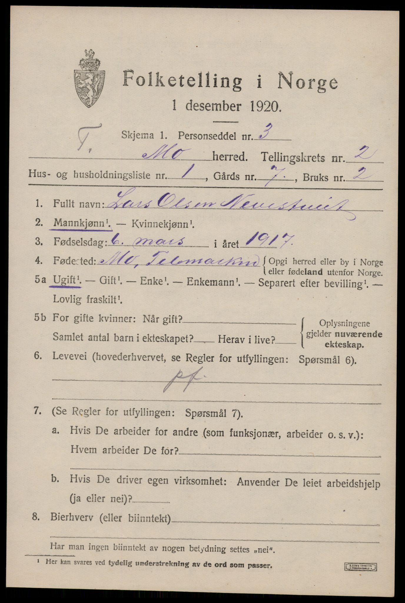 SAKO, 1920 census for Mo, 1920, p. 1090