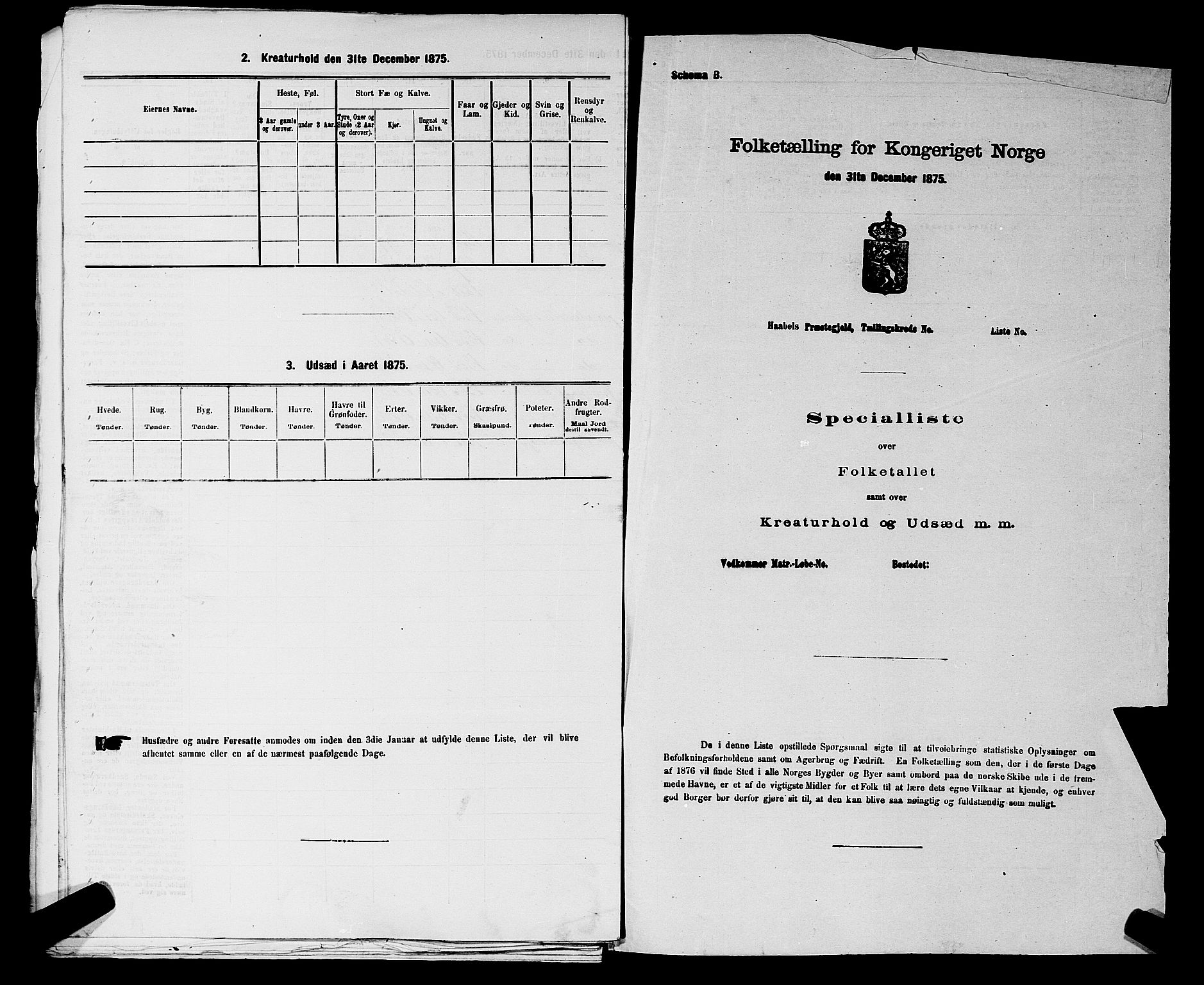 RA, 1875 census for 0218aP Vestre Aker, 1875, p. 1163