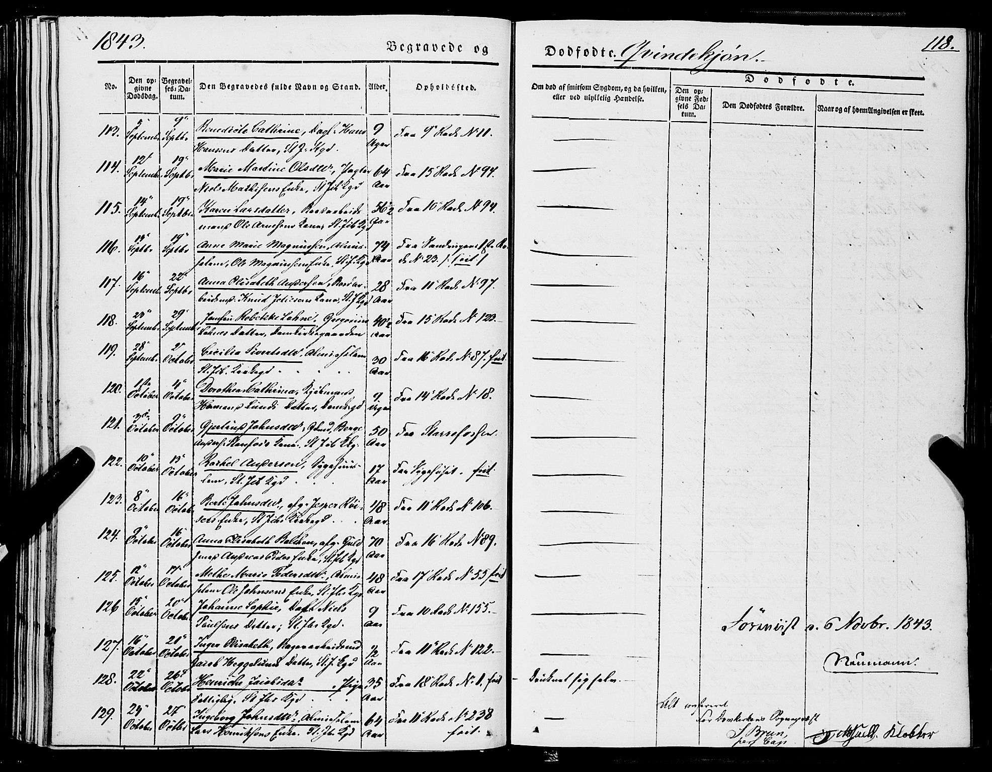 Domkirken sokneprestembete, AV/SAB-A-74801/H/Haa/L0040: Parish register (official) no. E 1, 1841-1853, p. 118