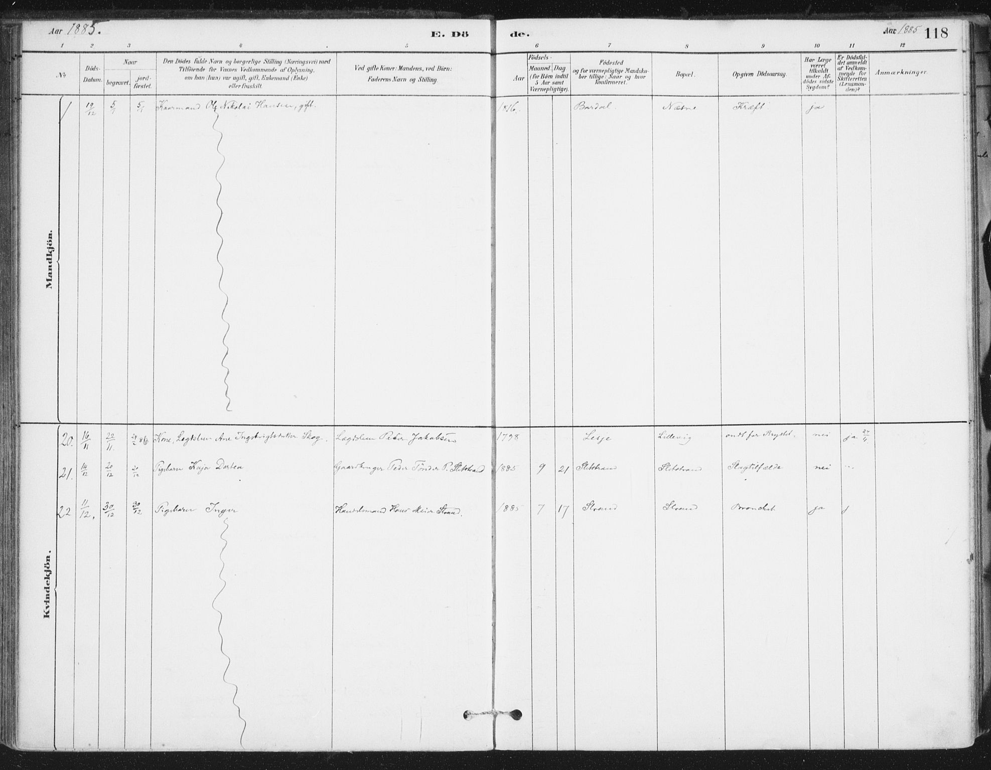 Ministerialprotokoller, klokkerbøker og fødselsregistre - Nordland, AV/SAT-A-1459/838/L0553: Parish register (official) no. 838A11, 1880-1910, p. 118