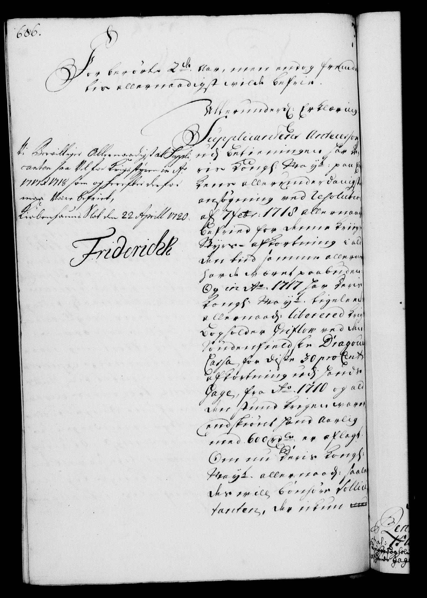 Rentekammeret, Kammerkanselliet, RA/EA-3111/G/Gf/Gfa/L0002: Norsk relasjons- og resolusjonsprotokoll (merket RK 52.2), 1720, p. 587