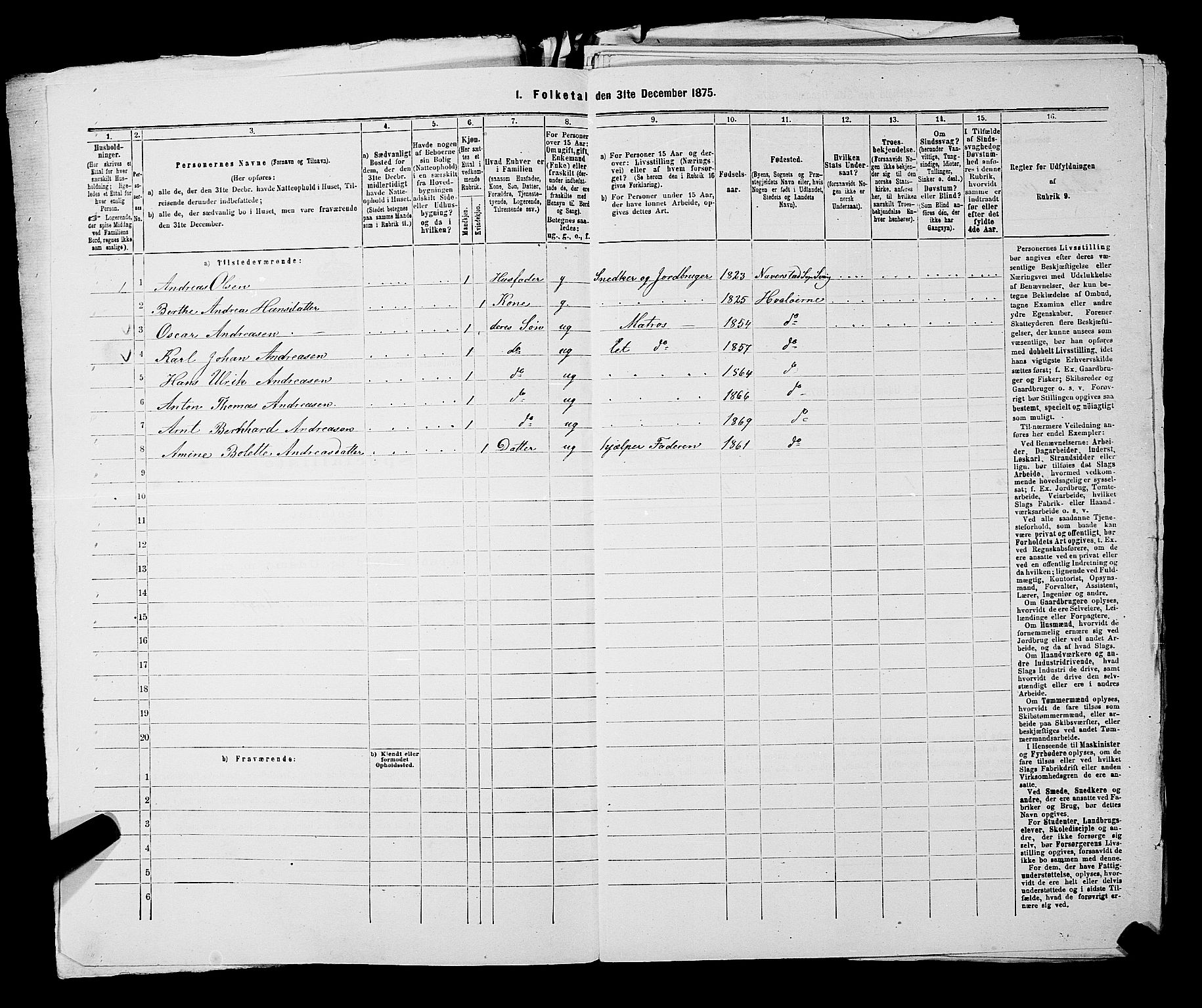 RA, 1875 census for 0111P Hvaler, 1875, p. 572