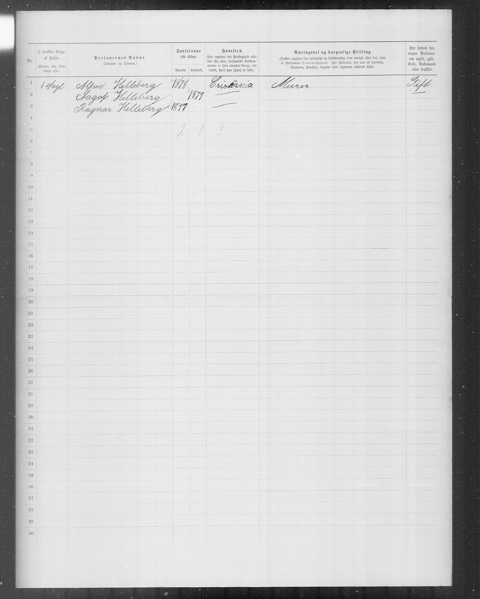 OBA, Municipal Census 1899 for Kristiania, 1899, p. 9690