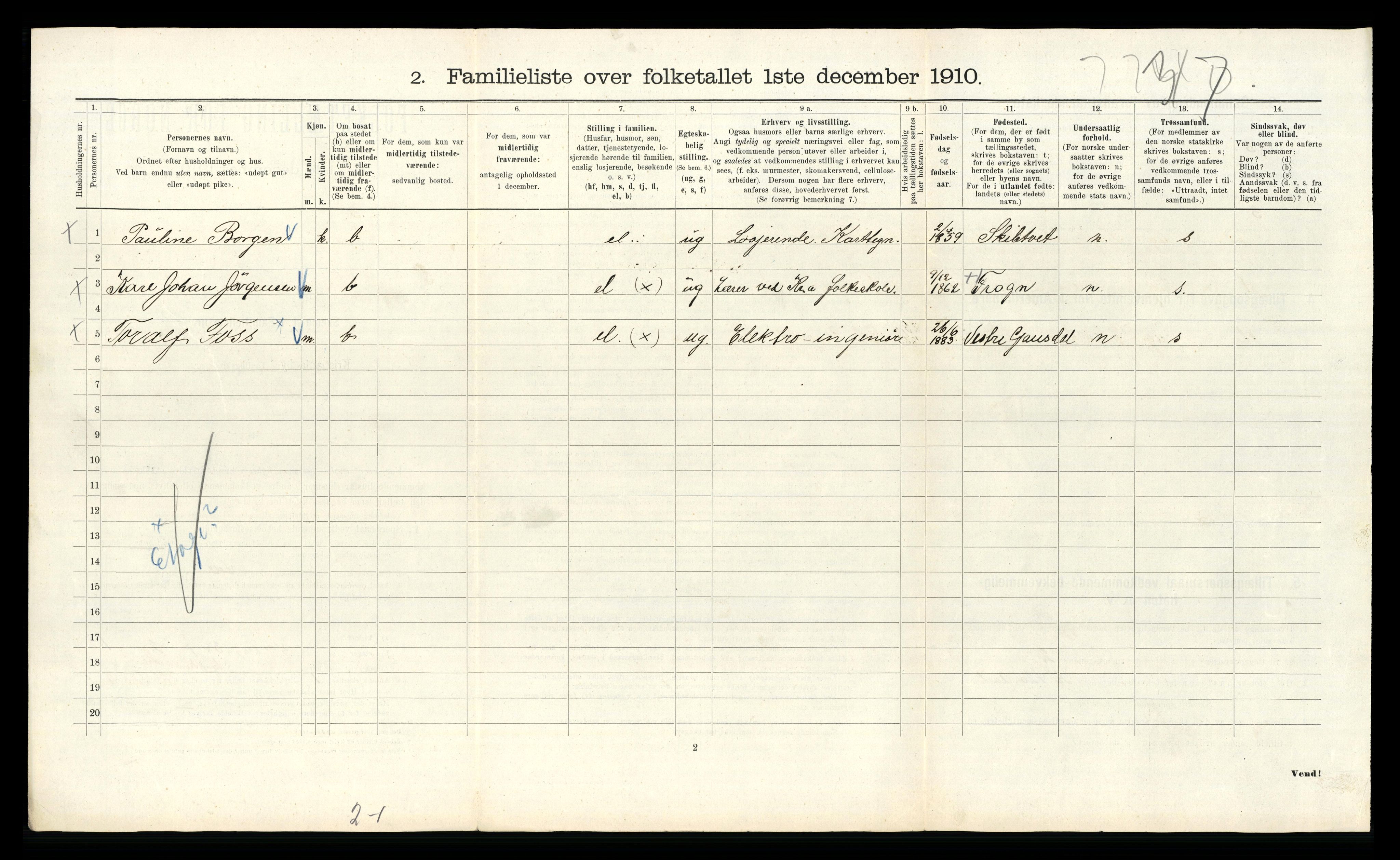 RA, 1910 census for Kristiania, 1910, p. 50828