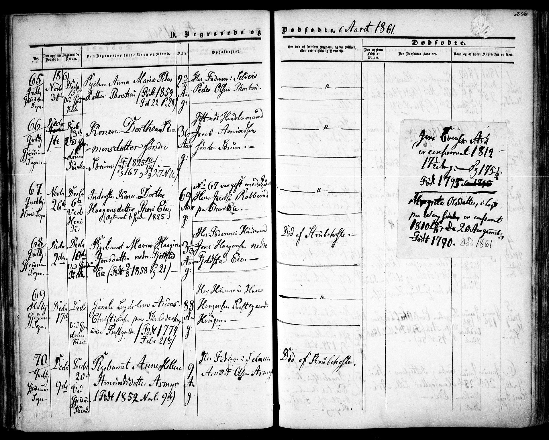 Gjerdrum prestekontor Kirkebøker, SAO/A-10412b/F/Fa/L0007: Parish register (official) no. I 7, 1857-1866, p. 240