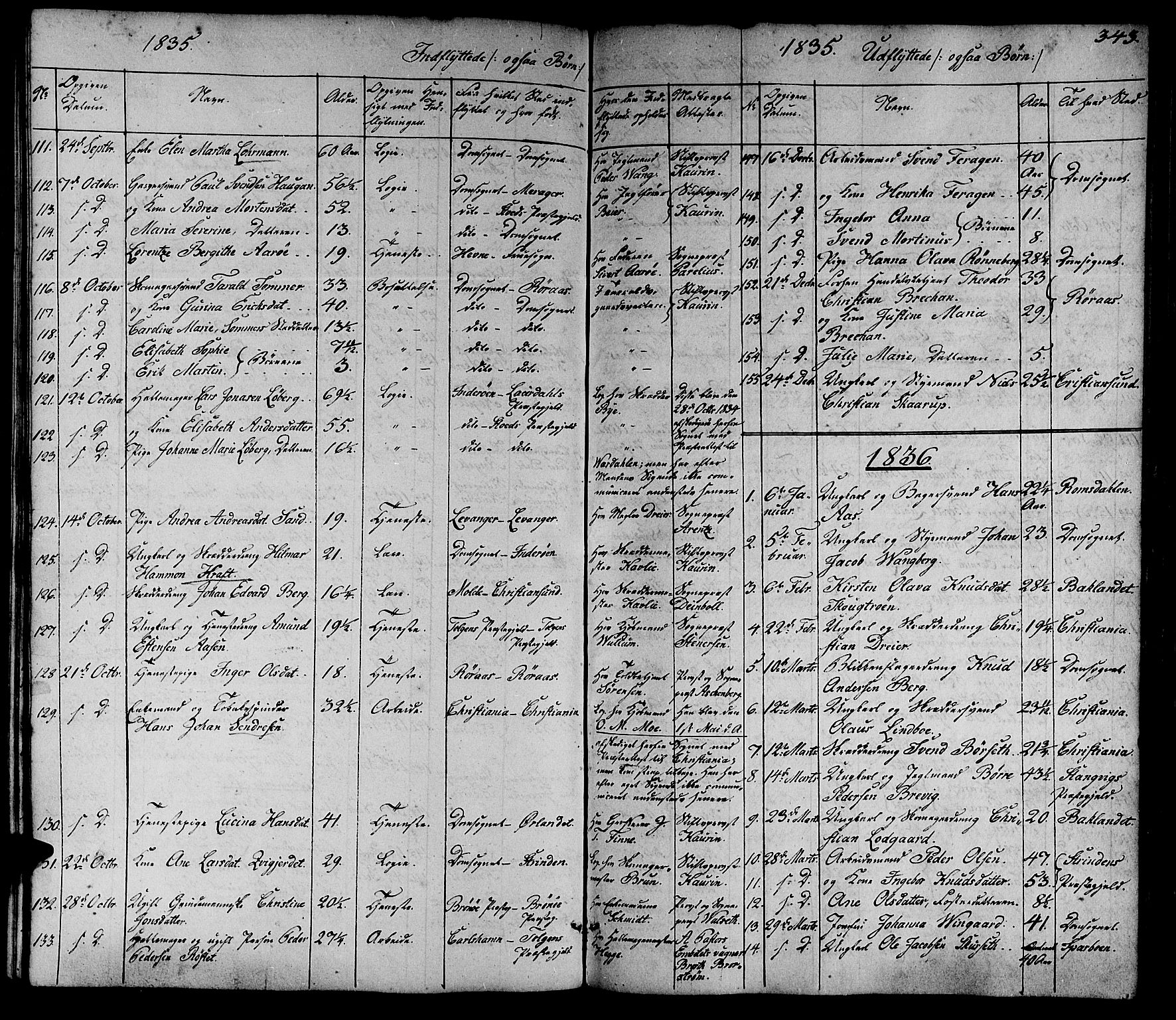 Ministerialprotokoller, klokkerbøker og fødselsregistre - Sør-Trøndelag, SAT/A-1456/602/L0136: Parish register (copy) no. 602C04, 1833-1845, p. 343