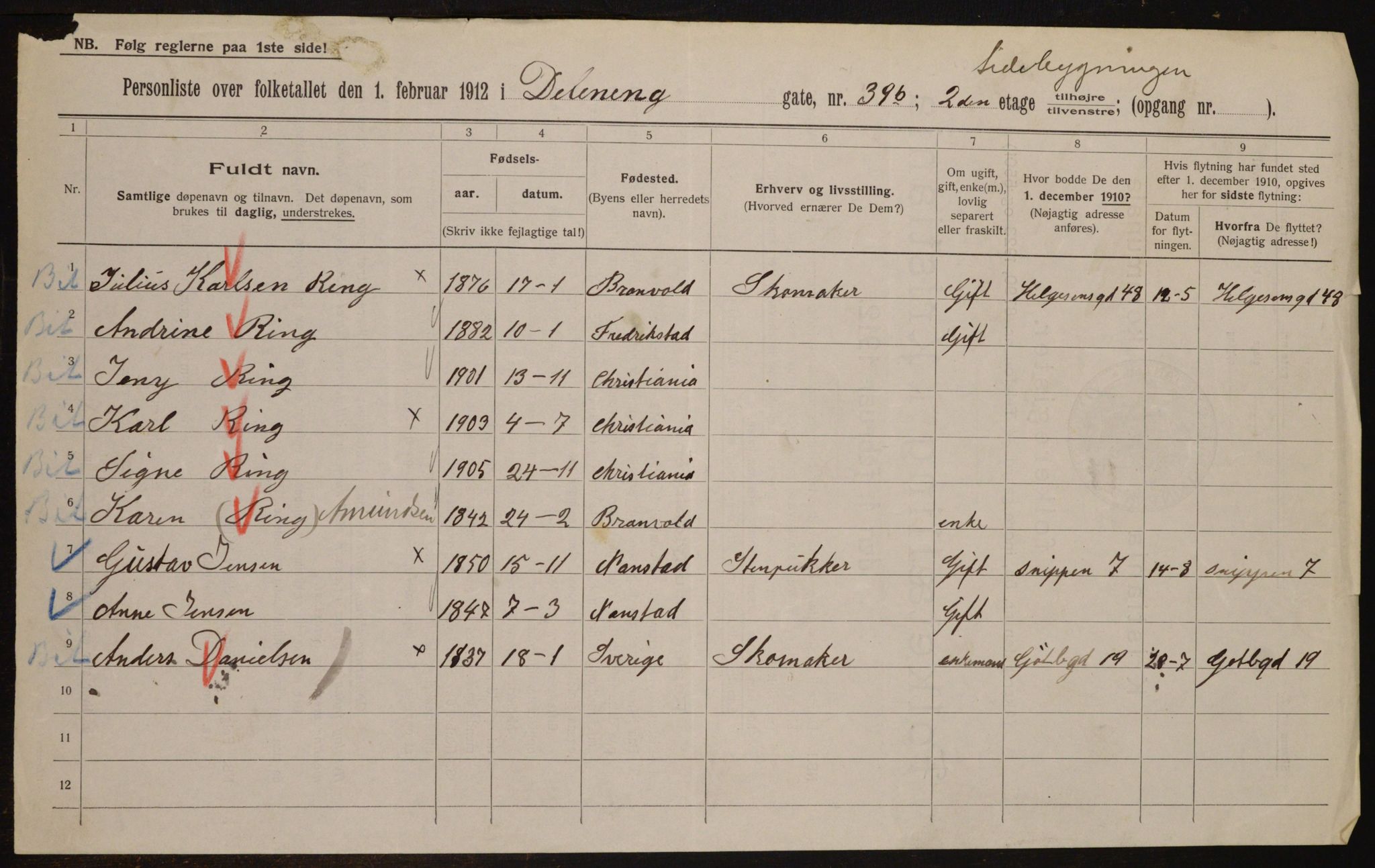 OBA, Municipal Census 1912 for Kristiania, 1912, p. 17787