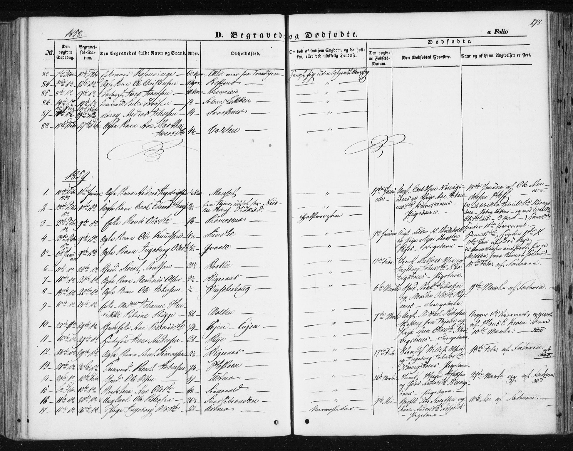 Ministerialprotokoller, klokkerbøker og fødselsregistre - Sør-Trøndelag, SAT/A-1456/668/L0806: Parish register (official) no. 668A06, 1854-1869, p. 278