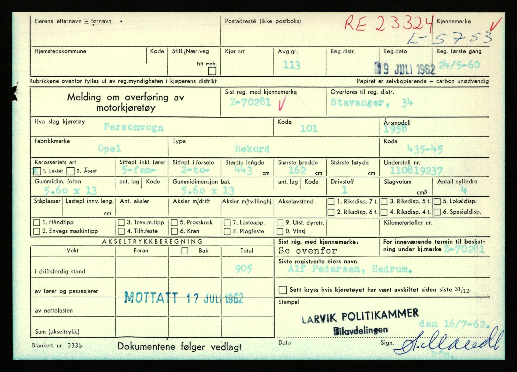 Stavanger trafikkstasjon, AV/SAST-A-101942/0/F/L0015: L-5500 - L-5949, 1930-1971, p. 1141