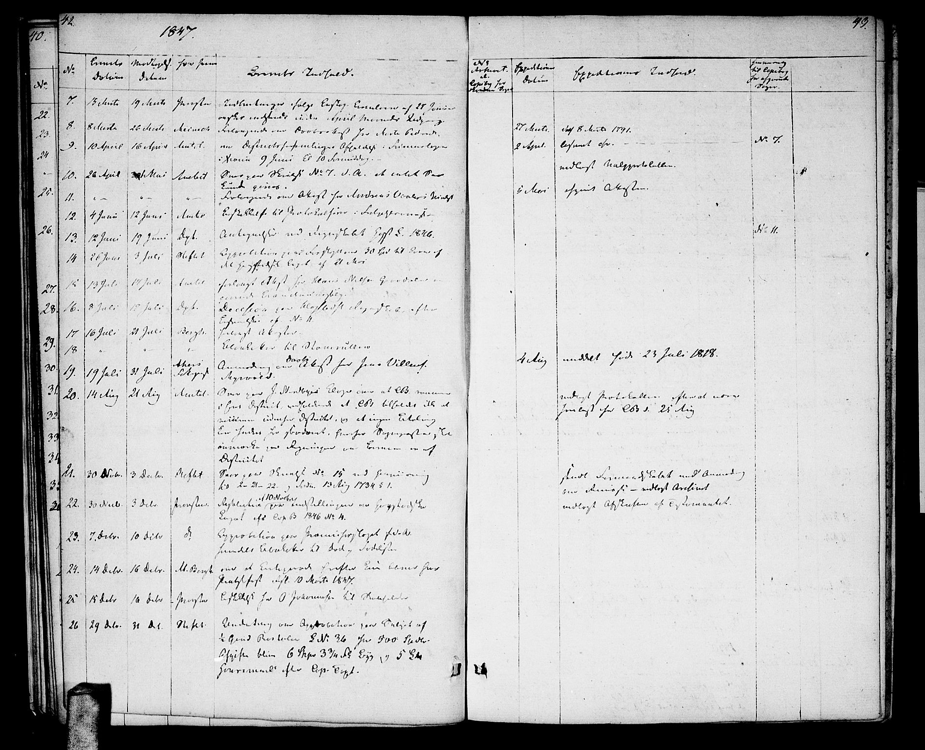 Aurskog prestekontor Kirkebøker, AV/SAO-A-10304a/F/Fa/L0004: Parish register (official) no. I 4, 1807-1814, p. 42-43