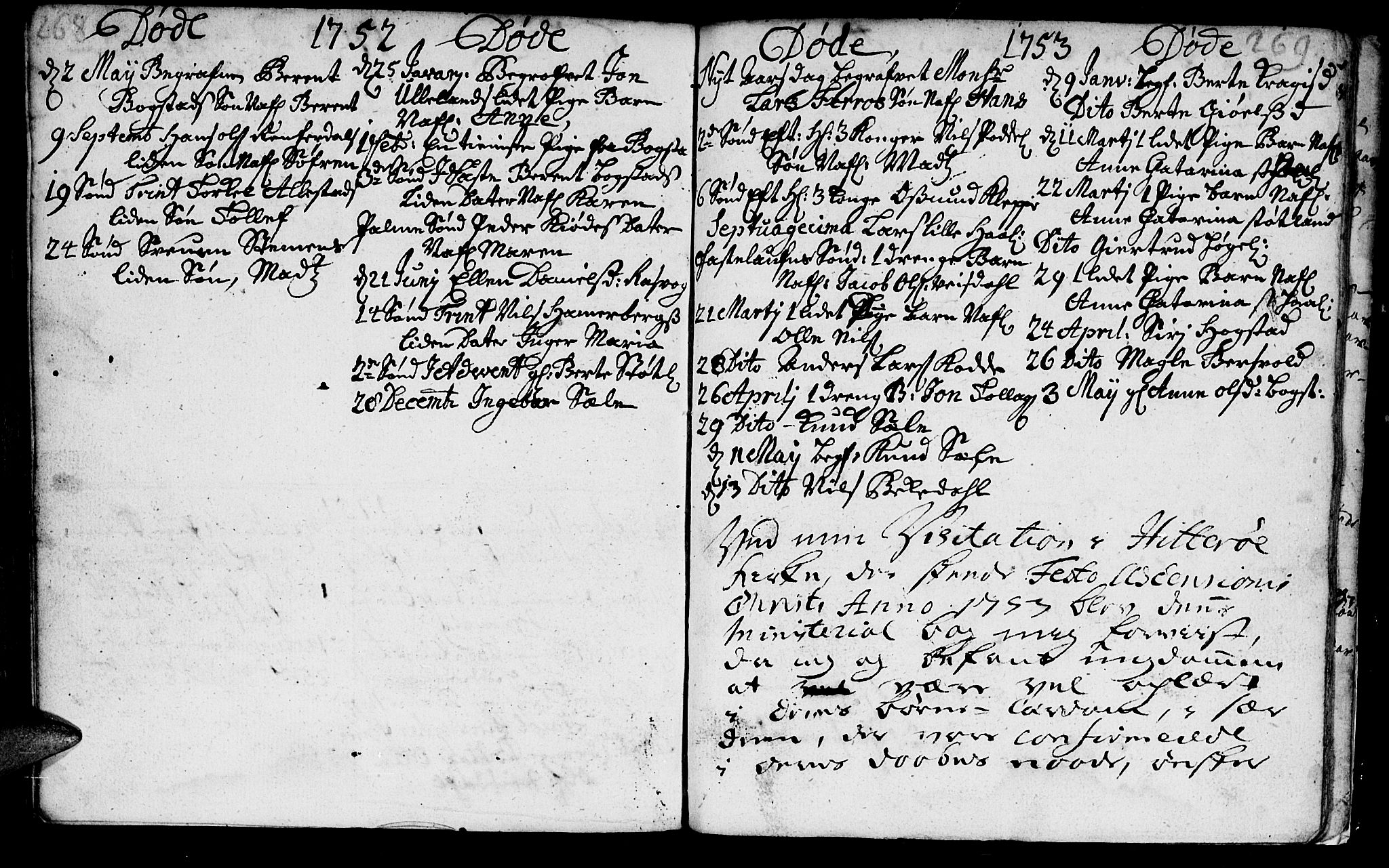 Flekkefjord sokneprestkontor, AV/SAK-1111-0012/F/Fa/Fab/L0001: Parish register (official) no. A 1, 1750-1780, p. 268-269