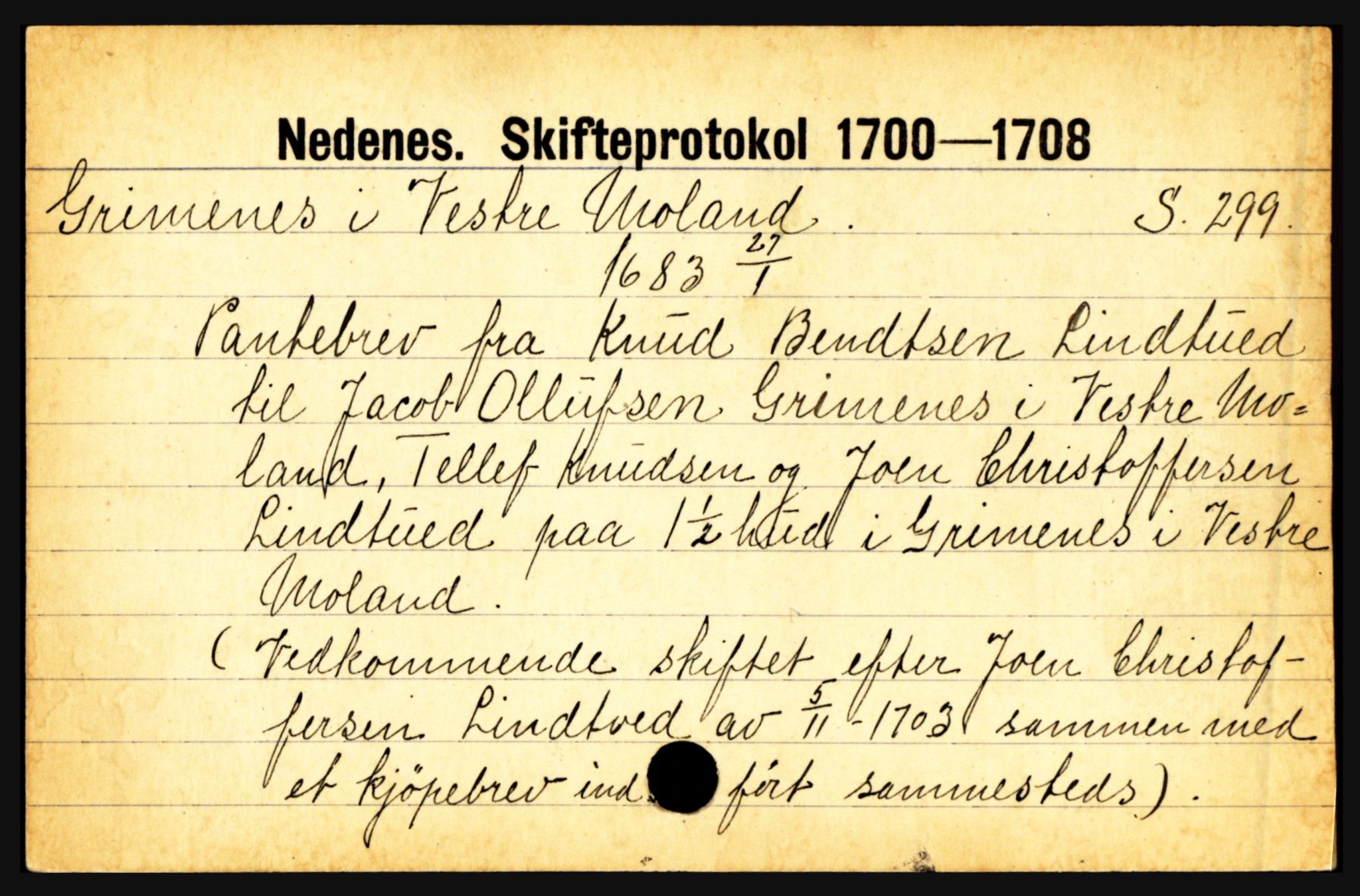 Nedenes sorenskriveri før 1824, AV/SAK-1221-0007/H, p. 9781