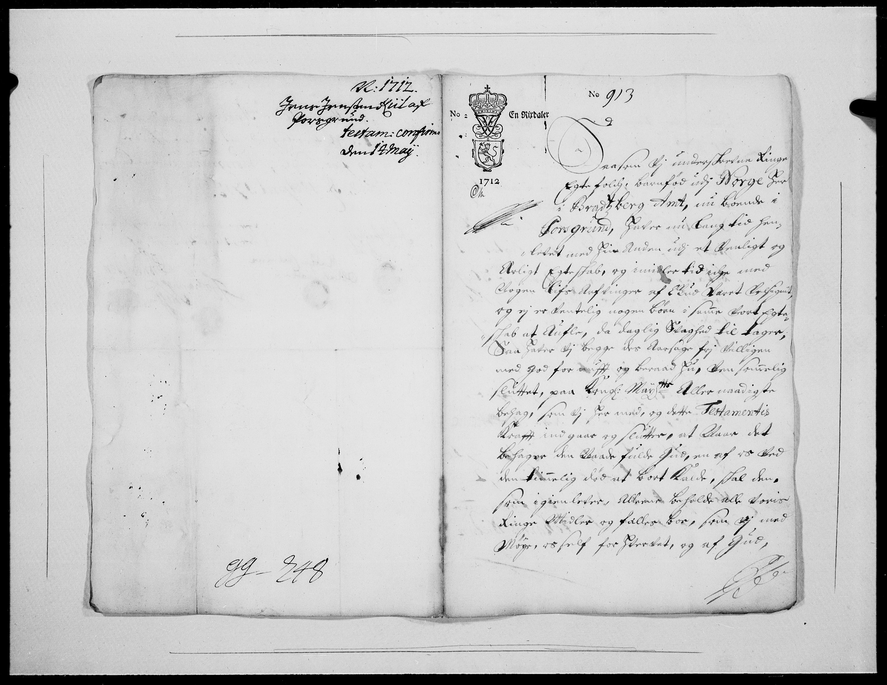 Danske Kanselli 1572-1799, AV/RA-EA-3023/F/Fc/Fcc/Fcca/L0071: Norske innlegg 1572-1799, 1712, p. 62