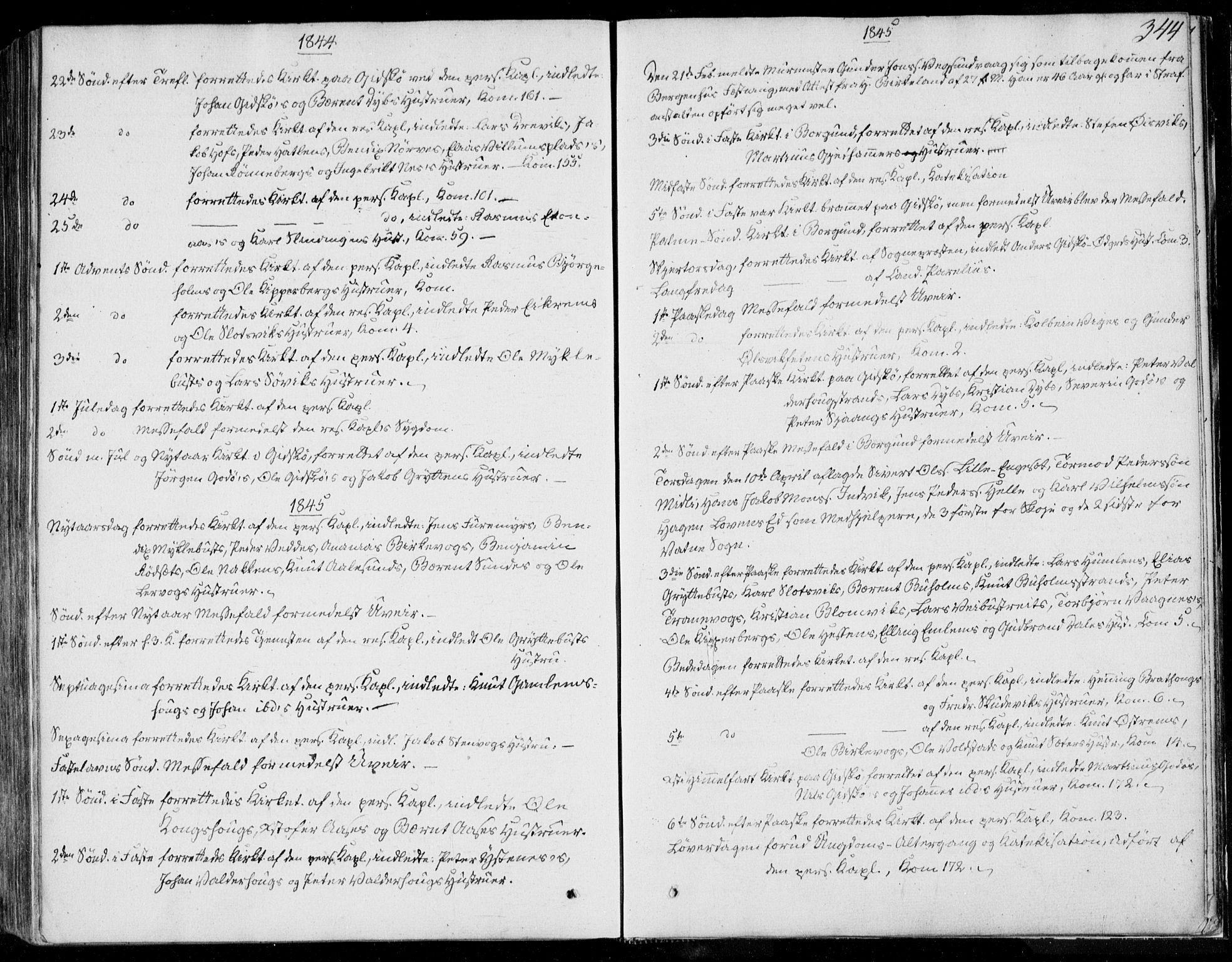 Ministerialprotokoller, klokkerbøker og fødselsregistre - Møre og Romsdal, SAT/A-1454/528/L0396: Parish register (official) no. 528A07, 1839-1847, p. 344