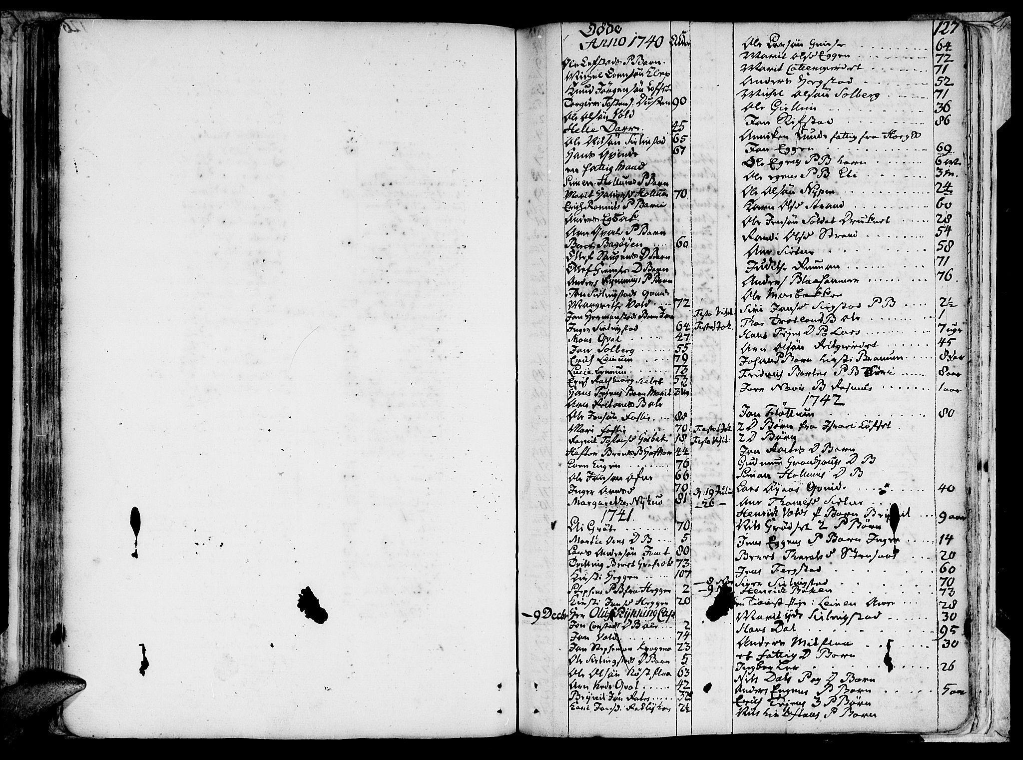 Ministerialprotokoller, klokkerbøker og fødselsregistre - Sør-Trøndelag, AV/SAT-A-1456/691/L1057: Parish register (official) no. 691A01 /1, 1740-1767, p. 127