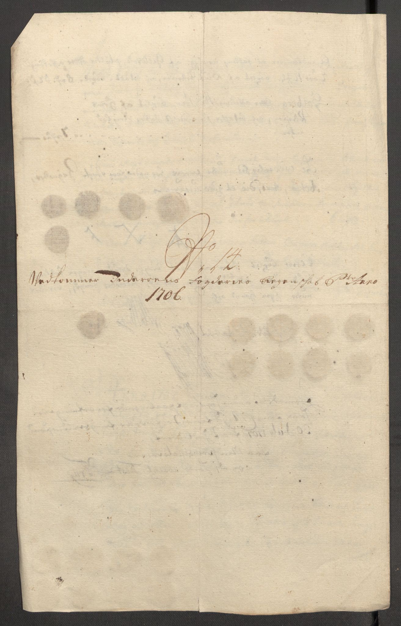 Rentekammeret inntil 1814, Reviderte regnskaper, Fogderegnskap, RA/EA-4092/R63/L4315: Fogderegnskap Inderøy, 1706-1707, p. 175