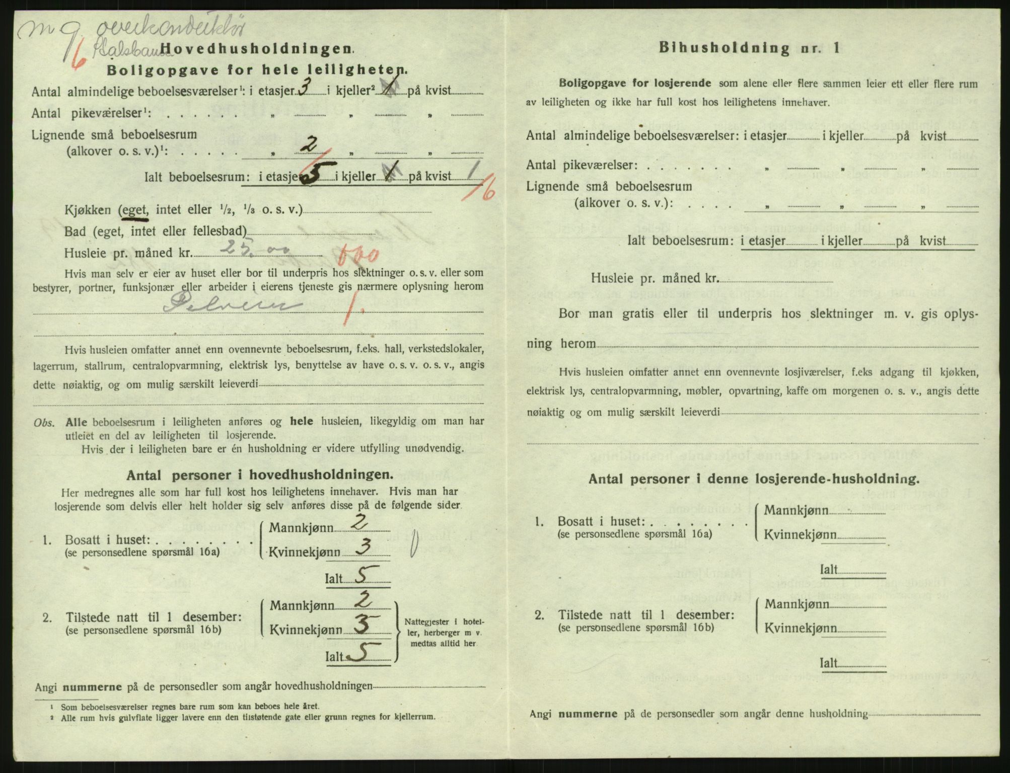 SAK, 1920 census for Arendal, 1920, p. 8093