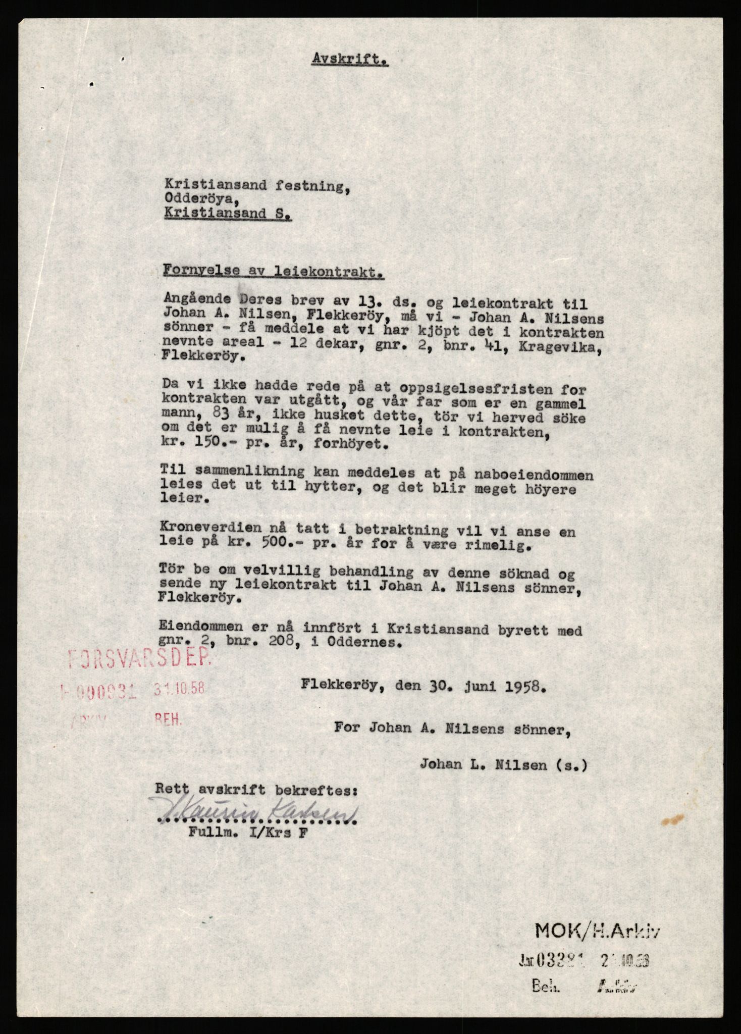 Forsvarsdepartementet, 10. kontor / Oppgjørskontoret, RA/RAFA-1225/D/Da/L0062: Laksevika batteri, Kristiansand; Laksevåg ubåtbunker, Bergen, 1940-1962, p. 463