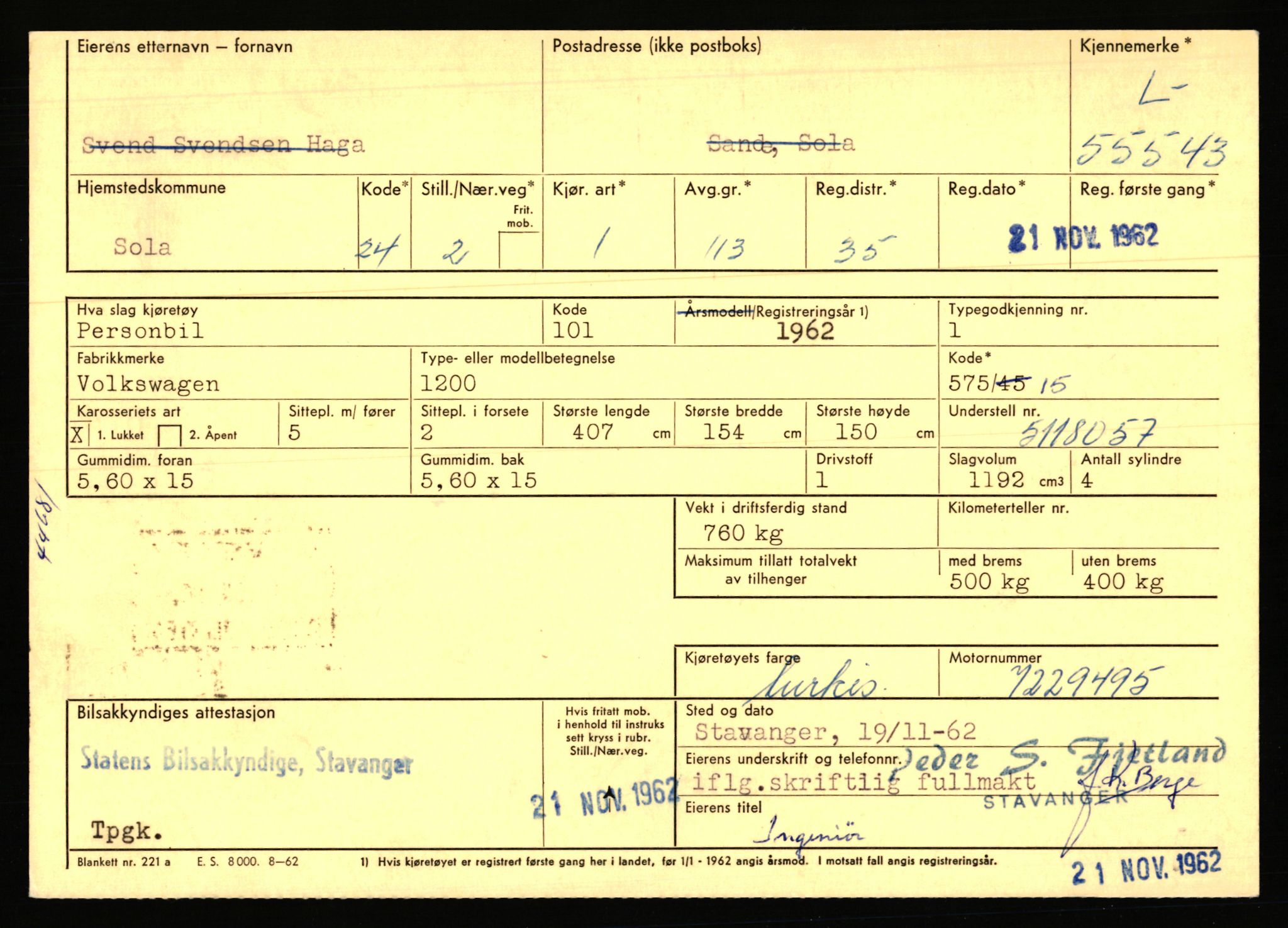 Stavanger trafikkstasjon, AV/SAST-A-101942/0/F/L0054: L-54200 - L-55699, 1930-1971, p. 2525