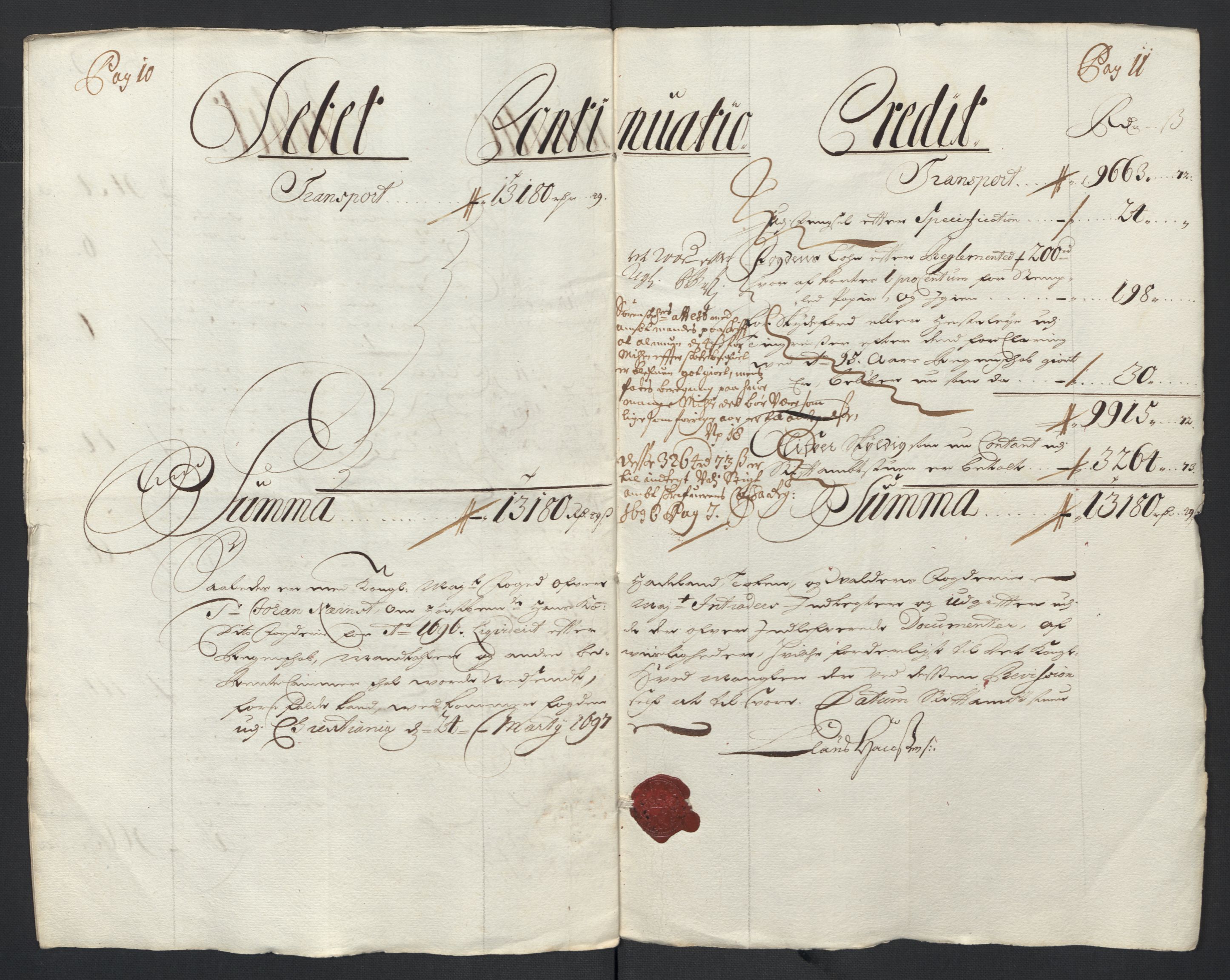 Rentekammeret inntil 1814, Reviderte regnskaper, Fogderegnskap, AV/RA-EA-4092/R18/L1294: Fogderegnskap Hadeland, Toten og Valdres, 1696, p. 8