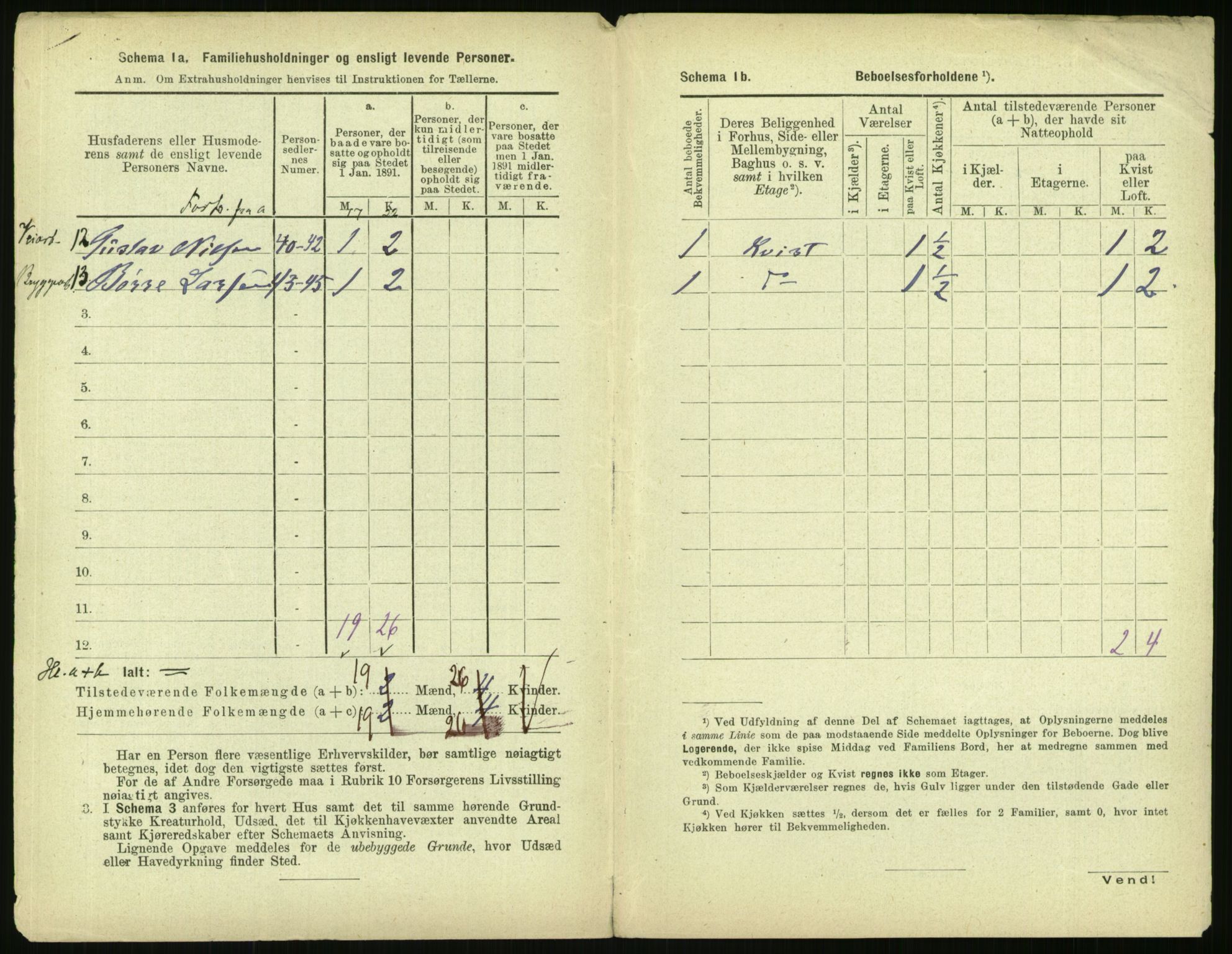 RA, 1891 census for 0301 Kristiania, 1891, p. 95340