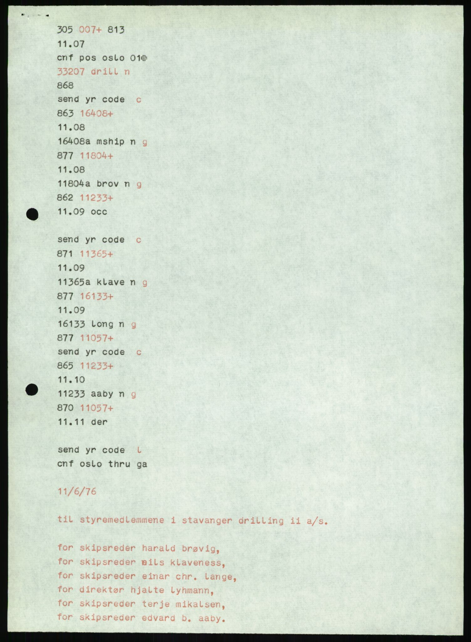 Pa 1503 - Stavanger Drilling AS, AV/SAST-A-101906/A/Ab/Abc/L0006: Styrekorrespondanse Stavanger Drilling II A/S, 1974-1977, p. 13