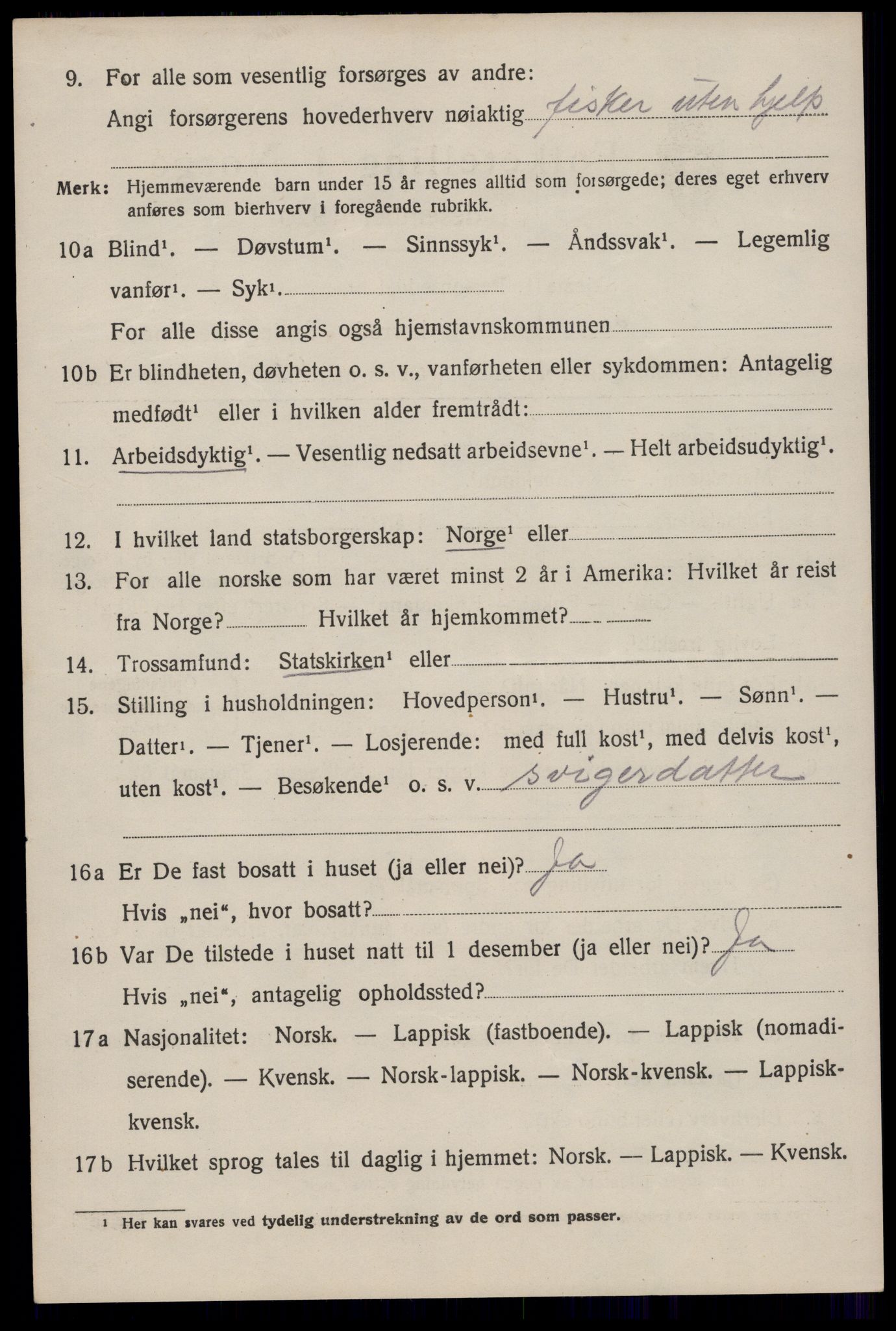 SAT, 1920 census for Hol, 1920, p. 2116