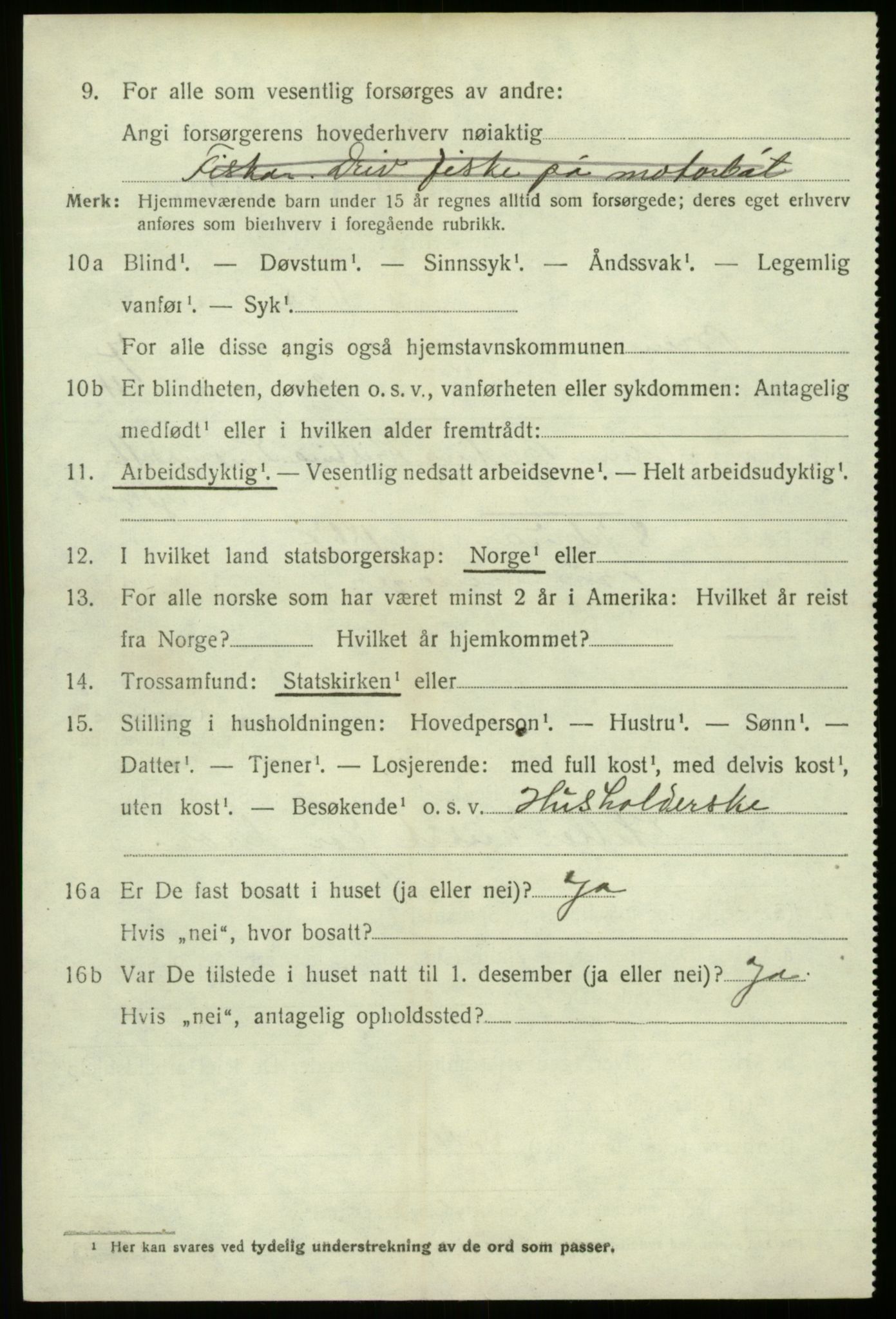 SAB, 1920 census for Bremanger, 1920, p. 4771