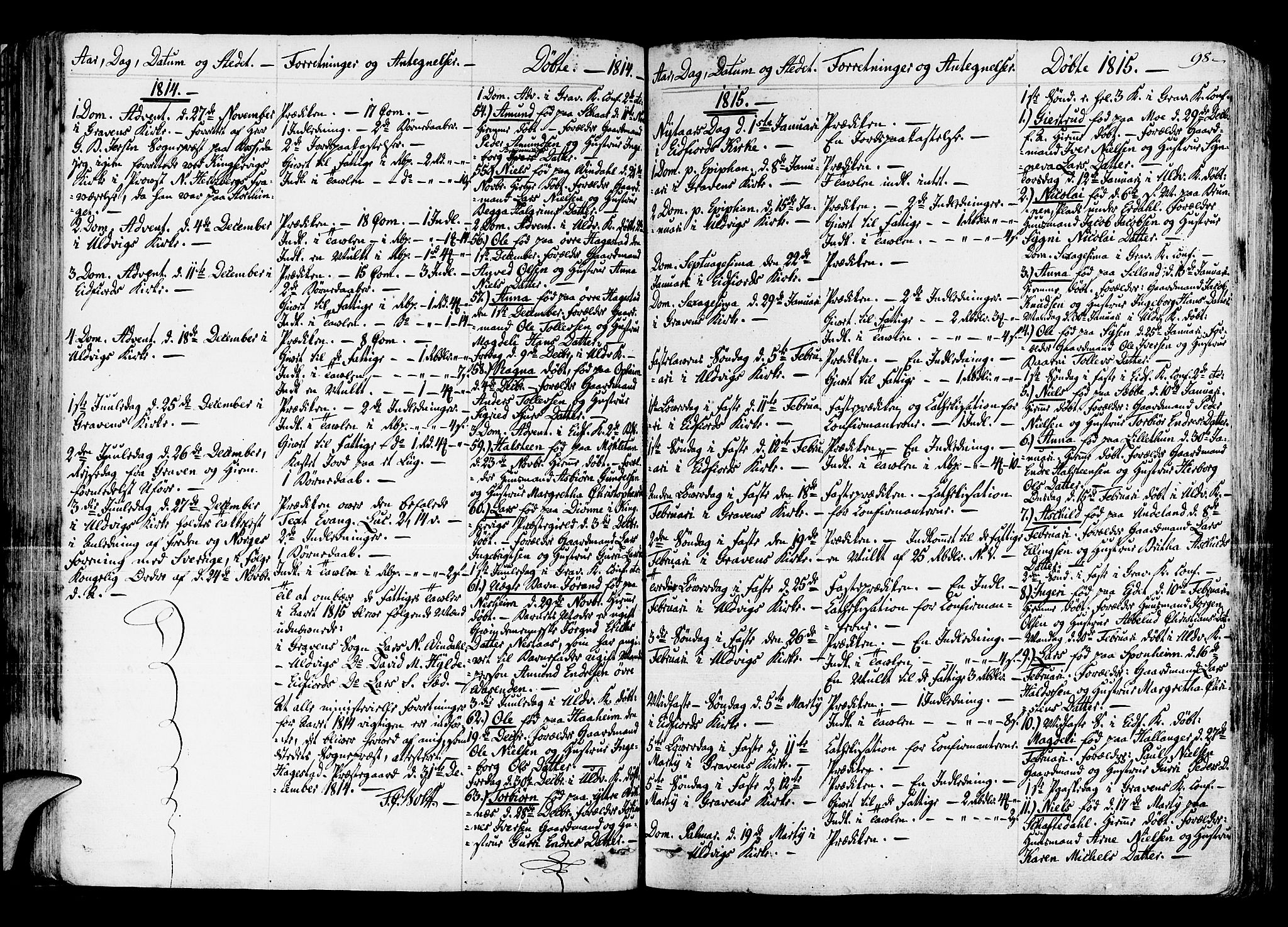 Ulvik sokneprestembete, SAB/A-78801/H/Haa: Parish register (official) no. A 11, 1793-1838, p. 98