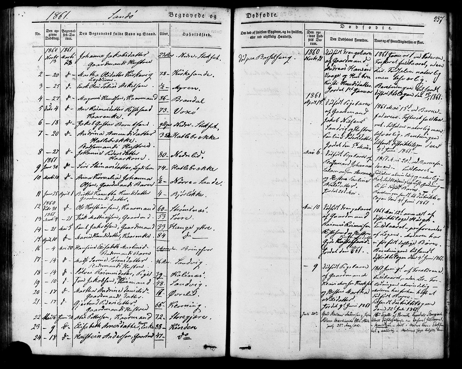 Ministerialprotokoller, klokkerbøker og fødselsregistre - Møre og Romsdal, AV/SAT-A-1454/503/L0034: Parish register (official) no. 503A02, 1841-1884, p. 237