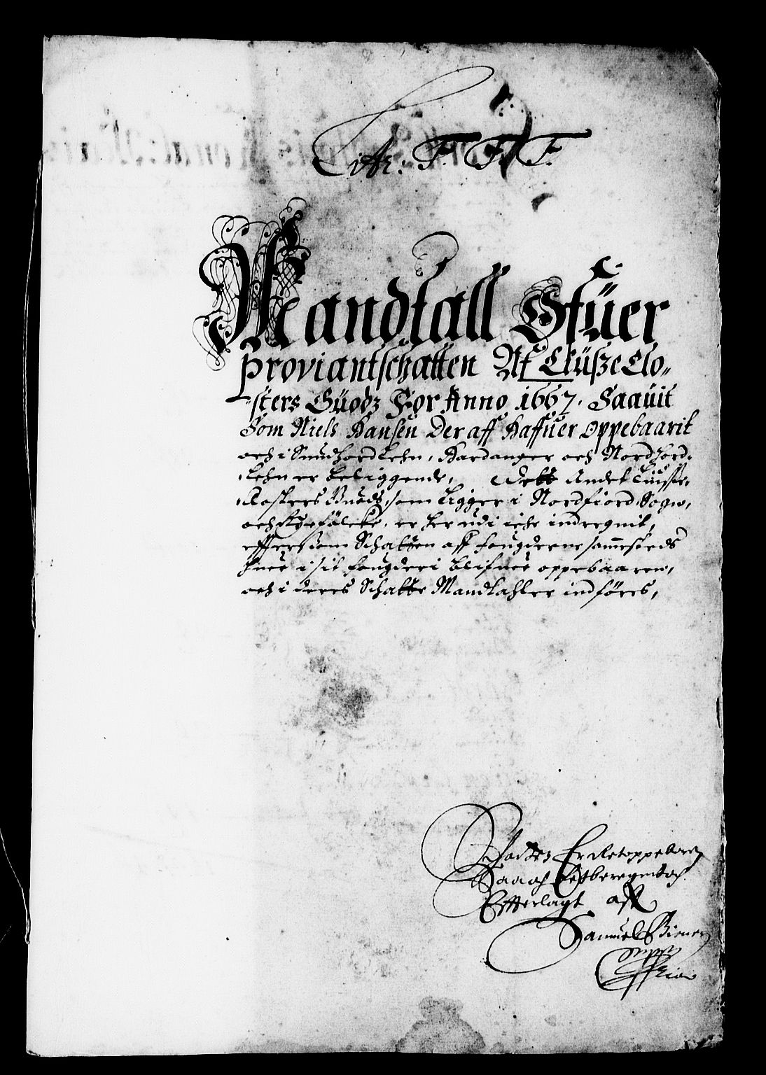 Rentekammeret inntil 1814, Reviderte regnskaper, Stiftamtstueregnskaper, Bergen stiftamt, AV/RA-EA-6043/R/Rc/L0026: Bergen stiftamt, 1667