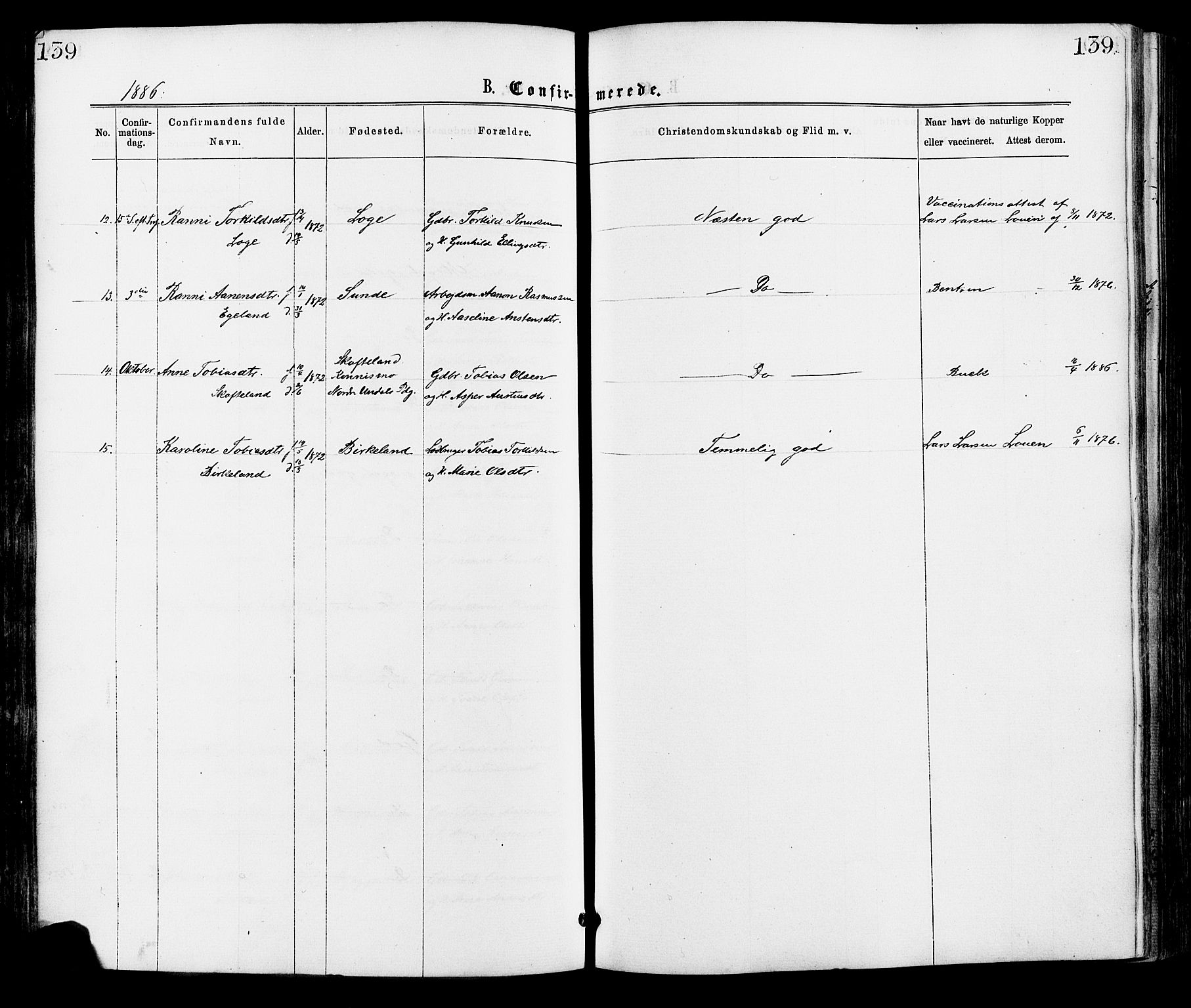 Hægebostad sokneprestkontor, AV/SAK-1111-0024/F/Fa/Faa/L0005: Parish register (official) no. A 5, 1864-1886, p. 139