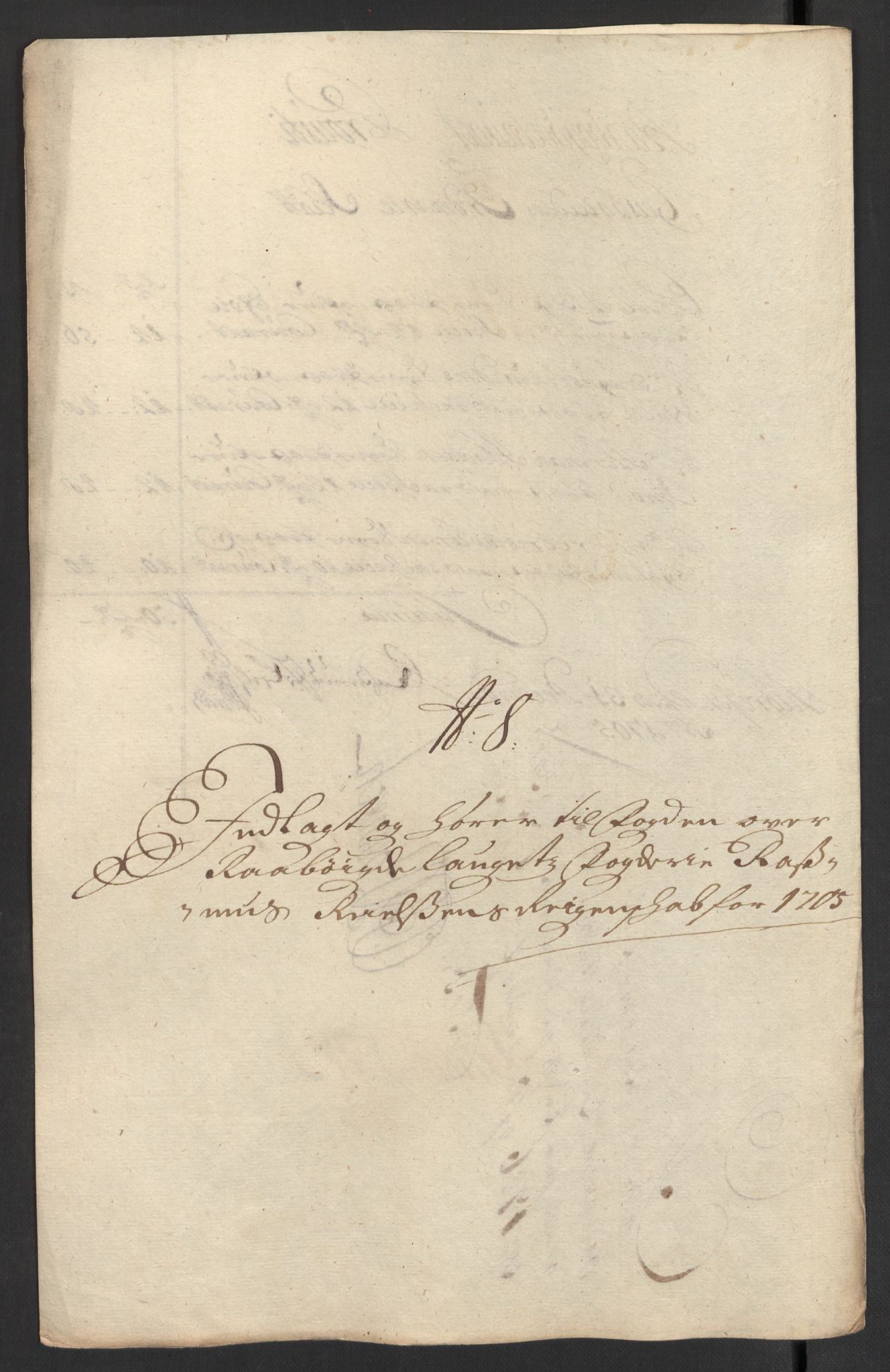 Rentekammeret inntil 1814, Reviderte regnskaper, Fogderegnskap, RA/EA-4092/R40/L2447: Fogderegnskap Råbyggelag, 1703-1705, p. 394