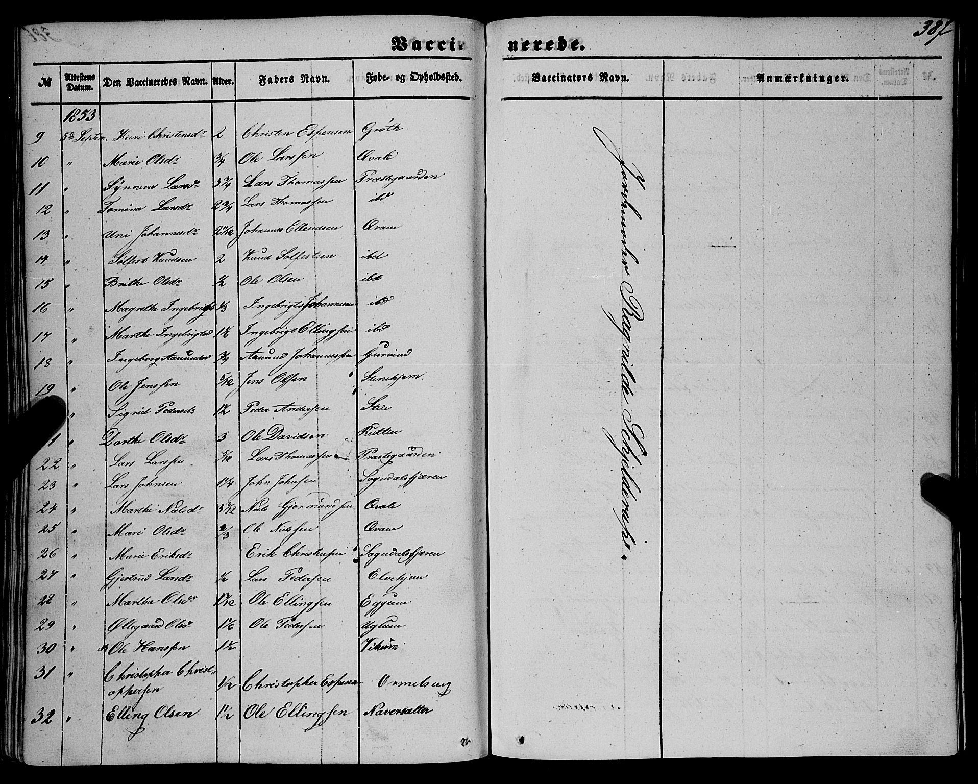 Sogndal sokneprestembete, AV/SAB-A-81301/H/Haa/Haaa/L0012II: Parish register (official) no. A 12II, 1847-1877, p. 387