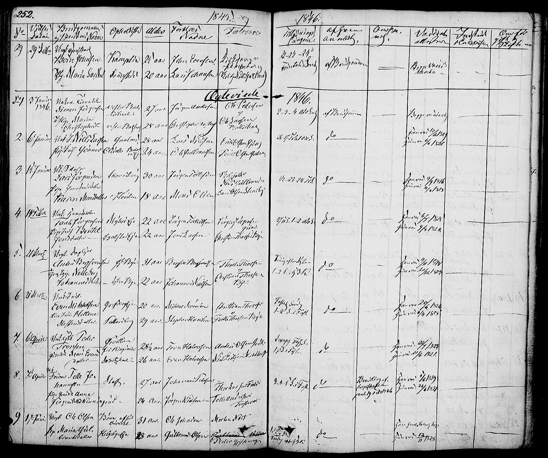 Nes prestekontor, Hedmark, AV/SAH-PREST-020/K/Ka/L0003: Parish register (official) no. 3, 1827-1851, p. 252