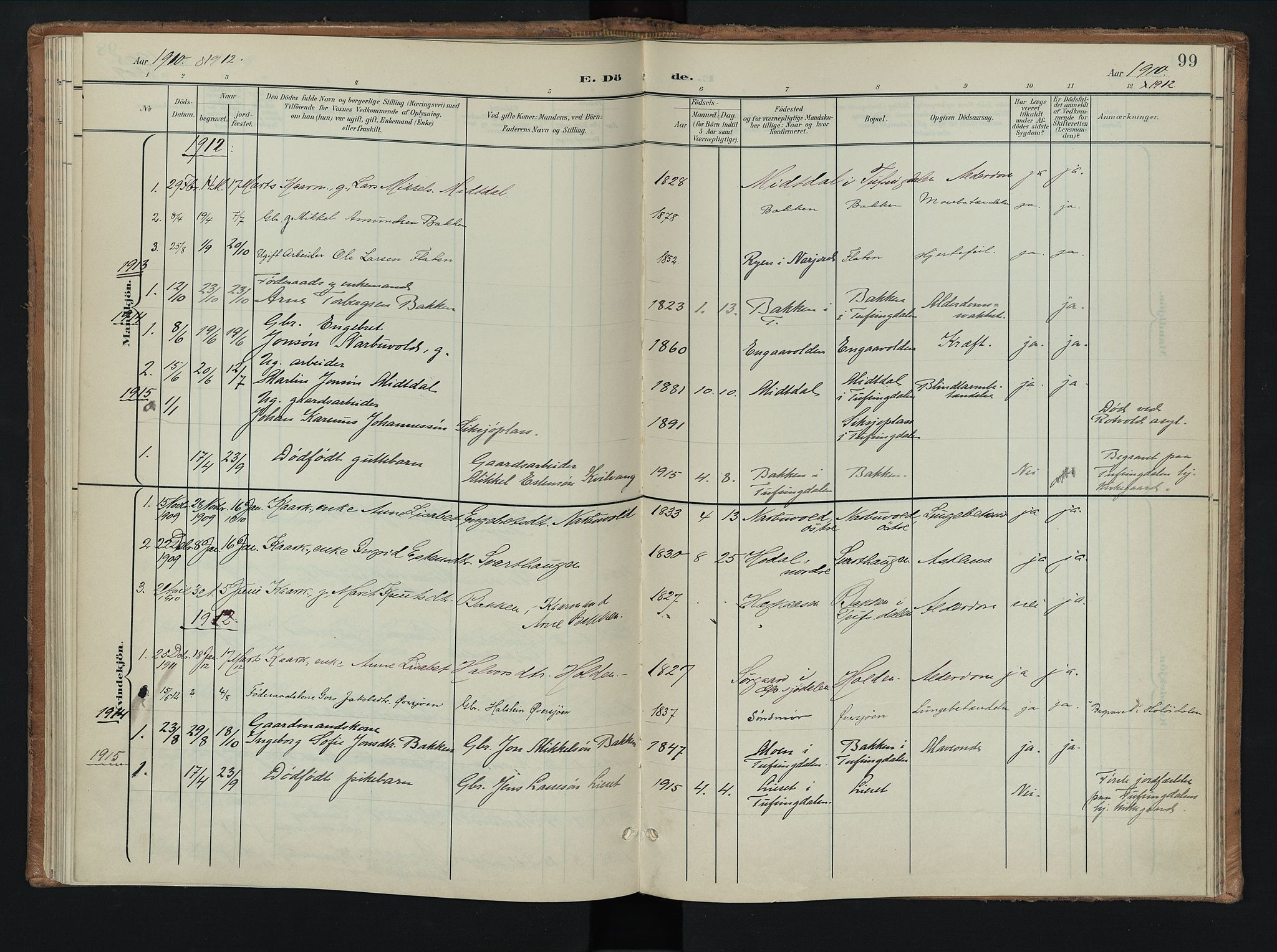 Tolga prestekontor, AV/SAH-PREST-062/K/L0010: Parish register (official) no. 10, 1901-1915, p. 99