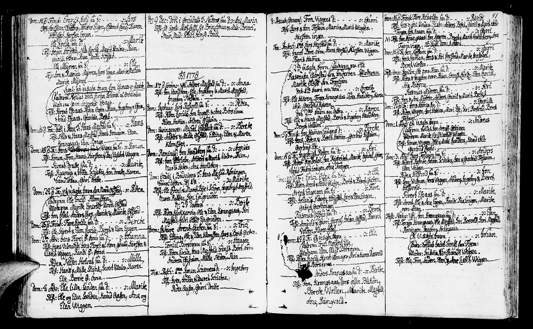Ministerialprotokoller, klokkerbøker og fødselsregistre - Sør-Trøndelag, SAT/A-1456/665/L0768: Parish register (official) no. 665A03, 1754-1803, p. 81