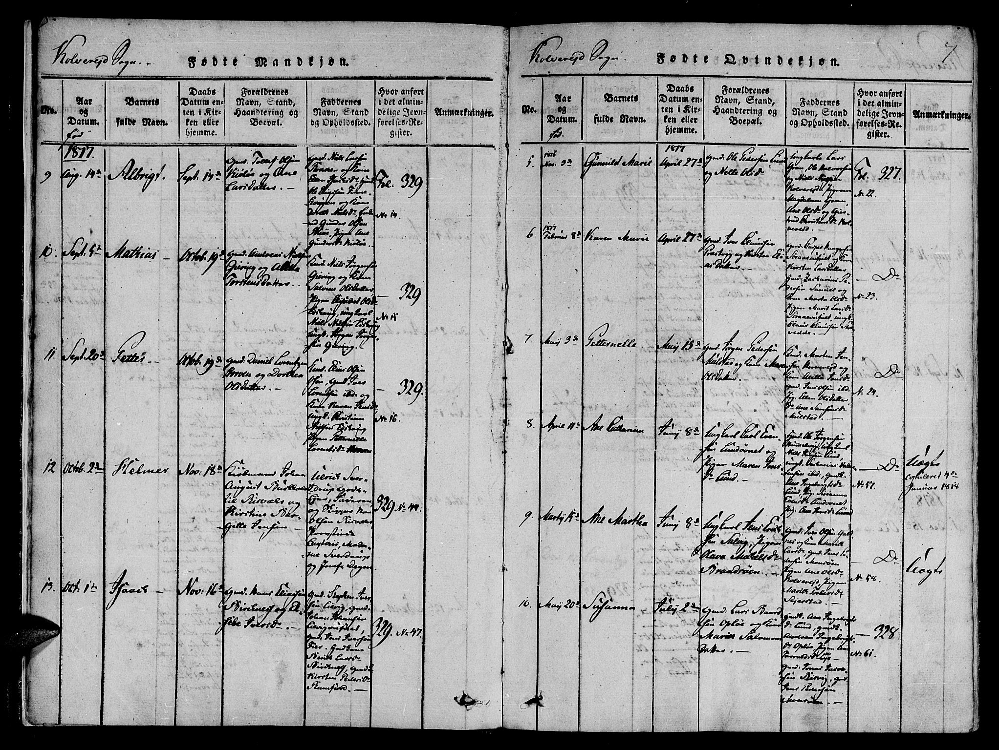 Ministerialprotokoller, klokkerbøker og fødselsregistre - Nord-Trøndelag, SAT/A-1458/780/L0636: Parish register (official) no. 780A03 /1, 1815-1830, p. 7