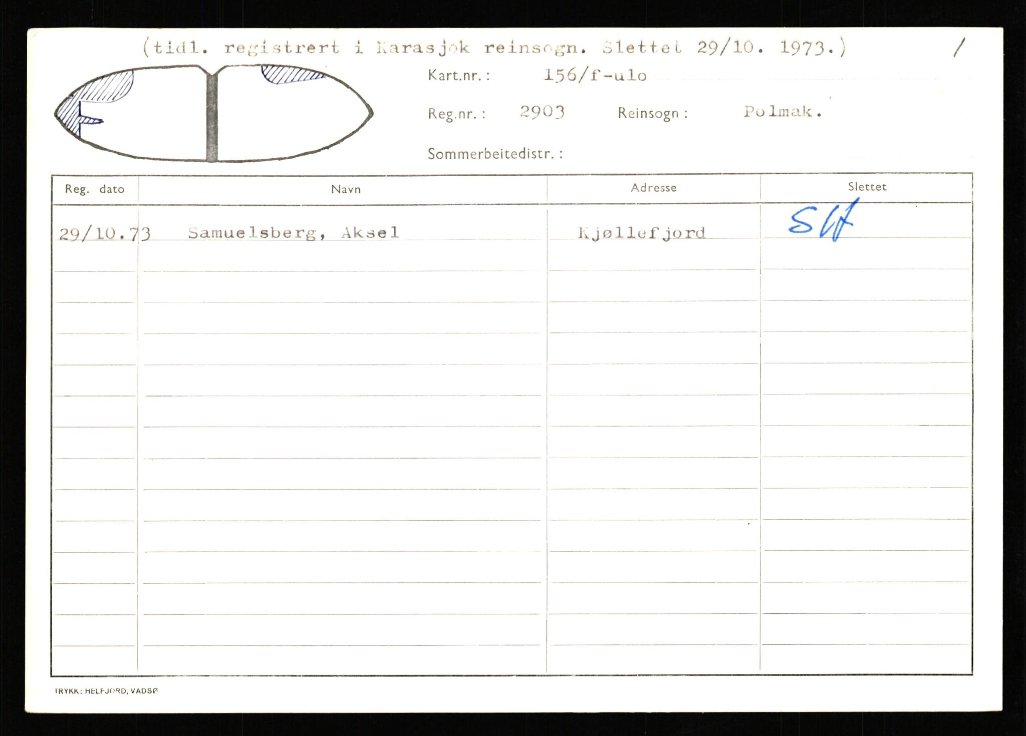 Lappefogden i Finnmark/Reindriftsforvaltningen Øst-Finnmark, AV/SATØ-S-1461/G/Ge/Gea/L0006: Slettede reinmerker, 1934-1992, p. 751