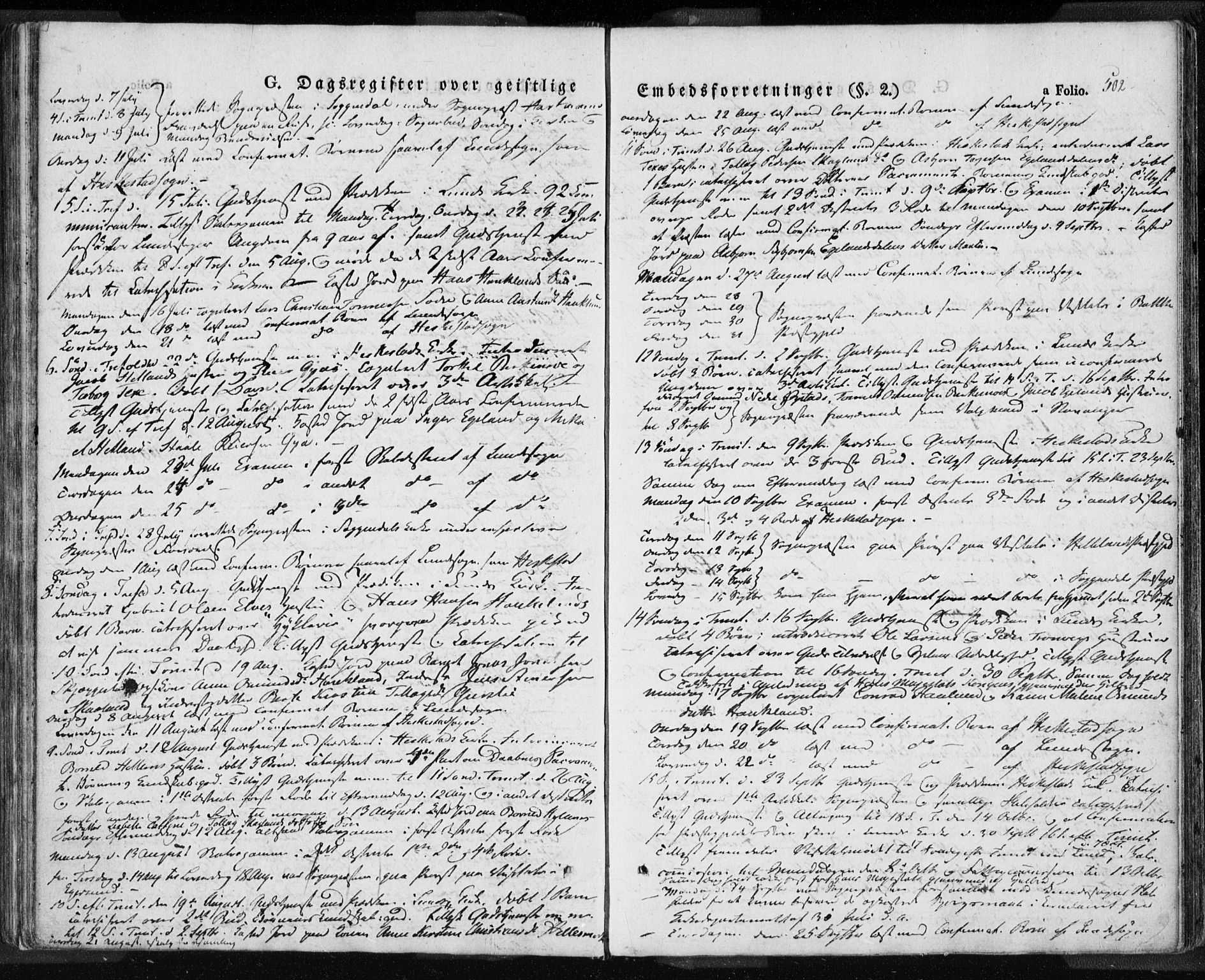 Lund sokneprestkontor, SAST/A-101809/S06/L0008: Parish register (official) no. A 7.2, 1833-1854, p. 502